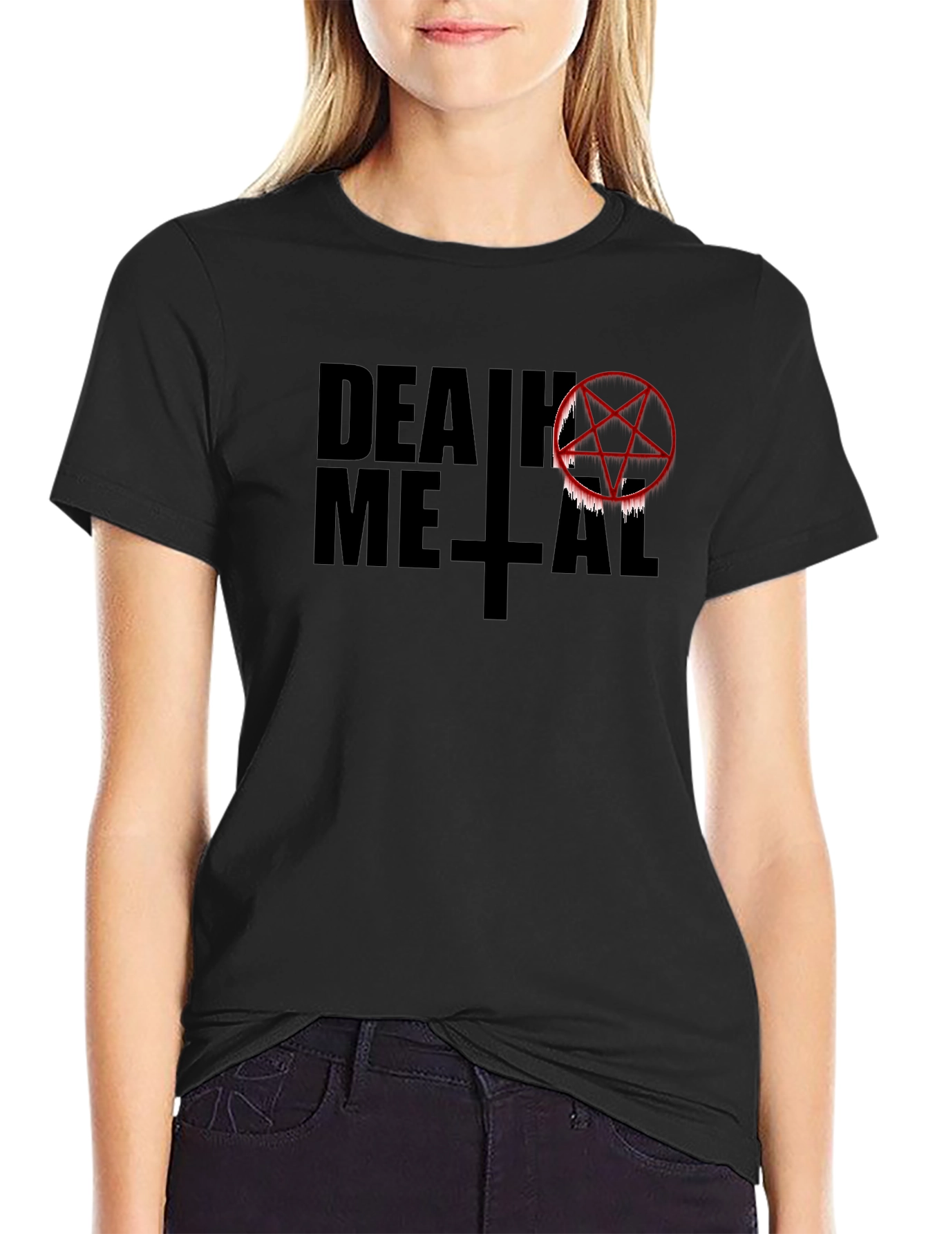 Death Metal Graphic T-Shirt - Black