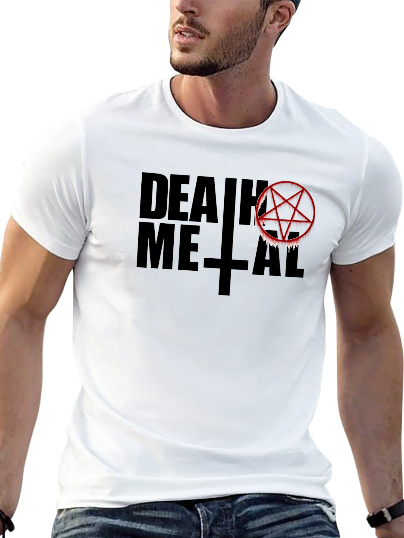 Death Metal Graphic T-Shirt - Black