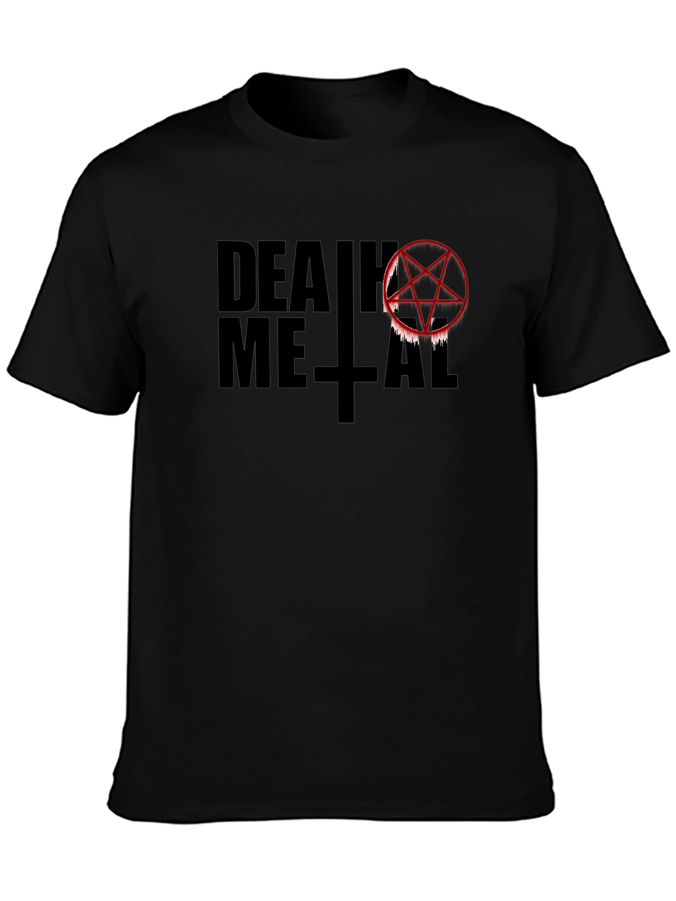 Death Metal Graphic T-Shirt - Black