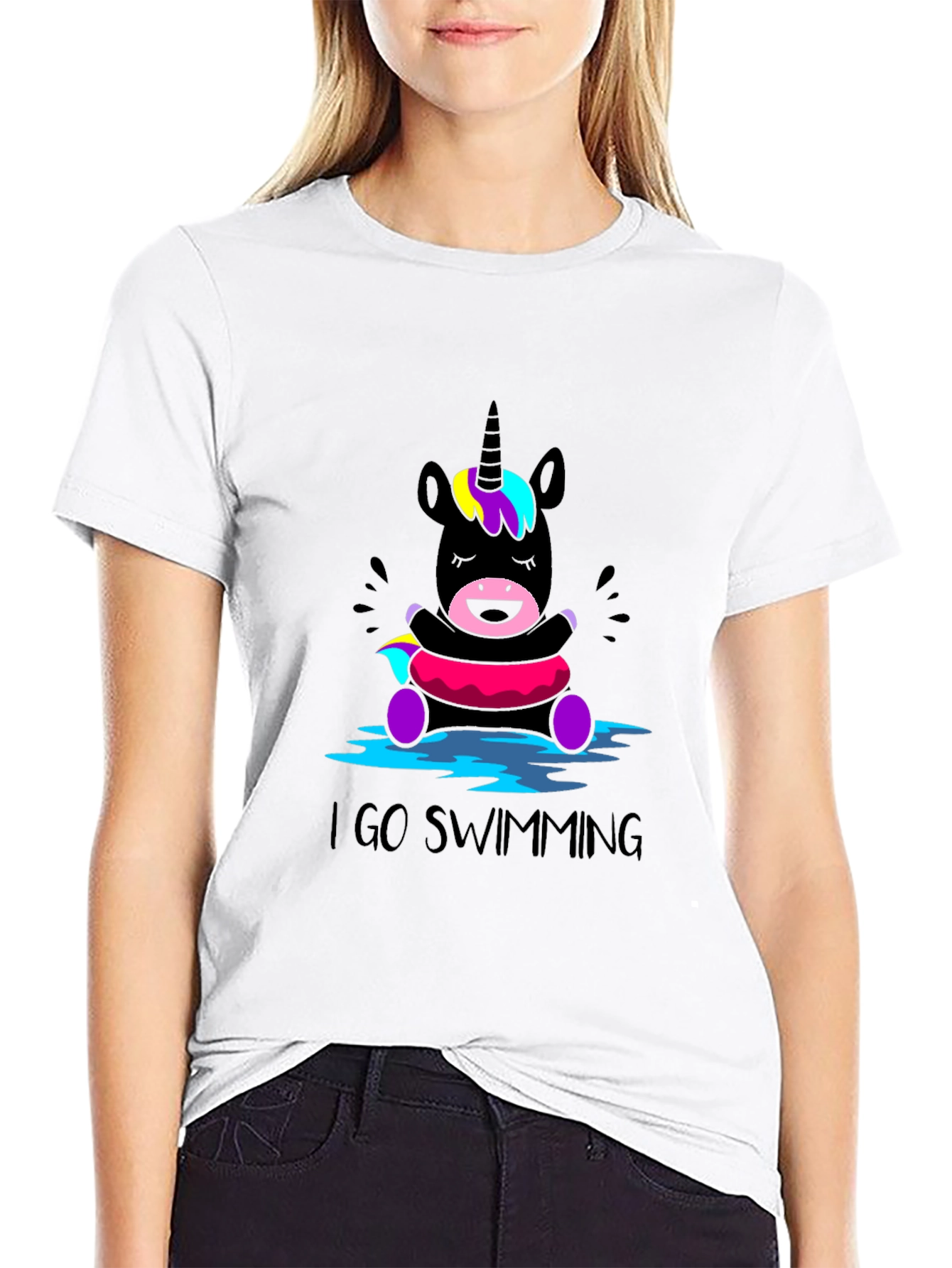 Unicorn Swimming T-Shirt
