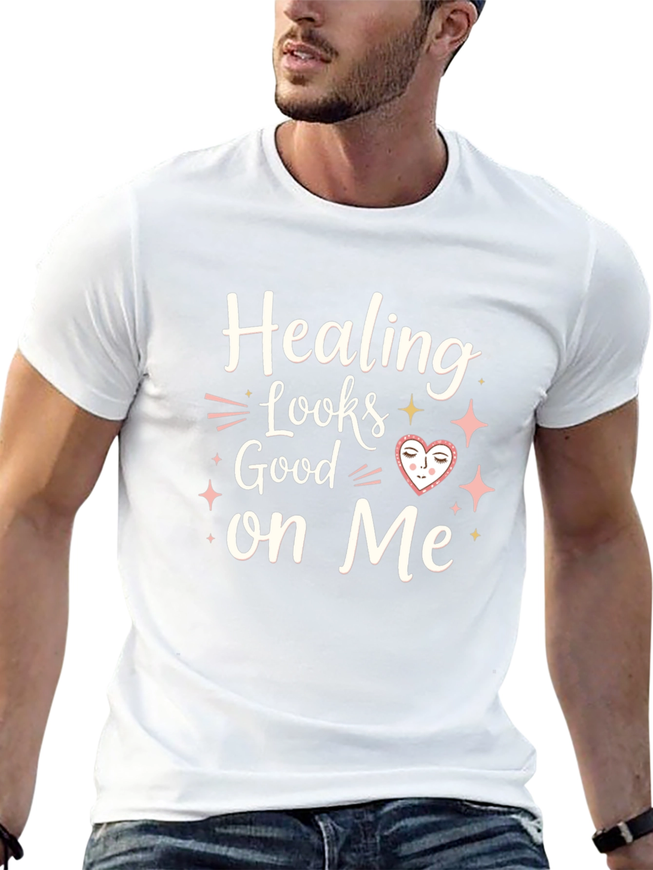 Healing Looks Good On Me Black T-Shirt