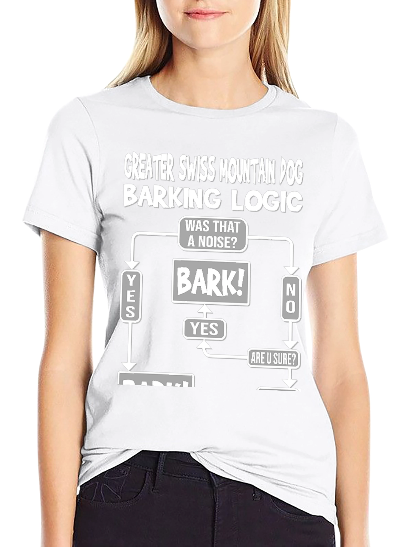 Greater Swiss Mountain Dog Barking Logic T-Shirt