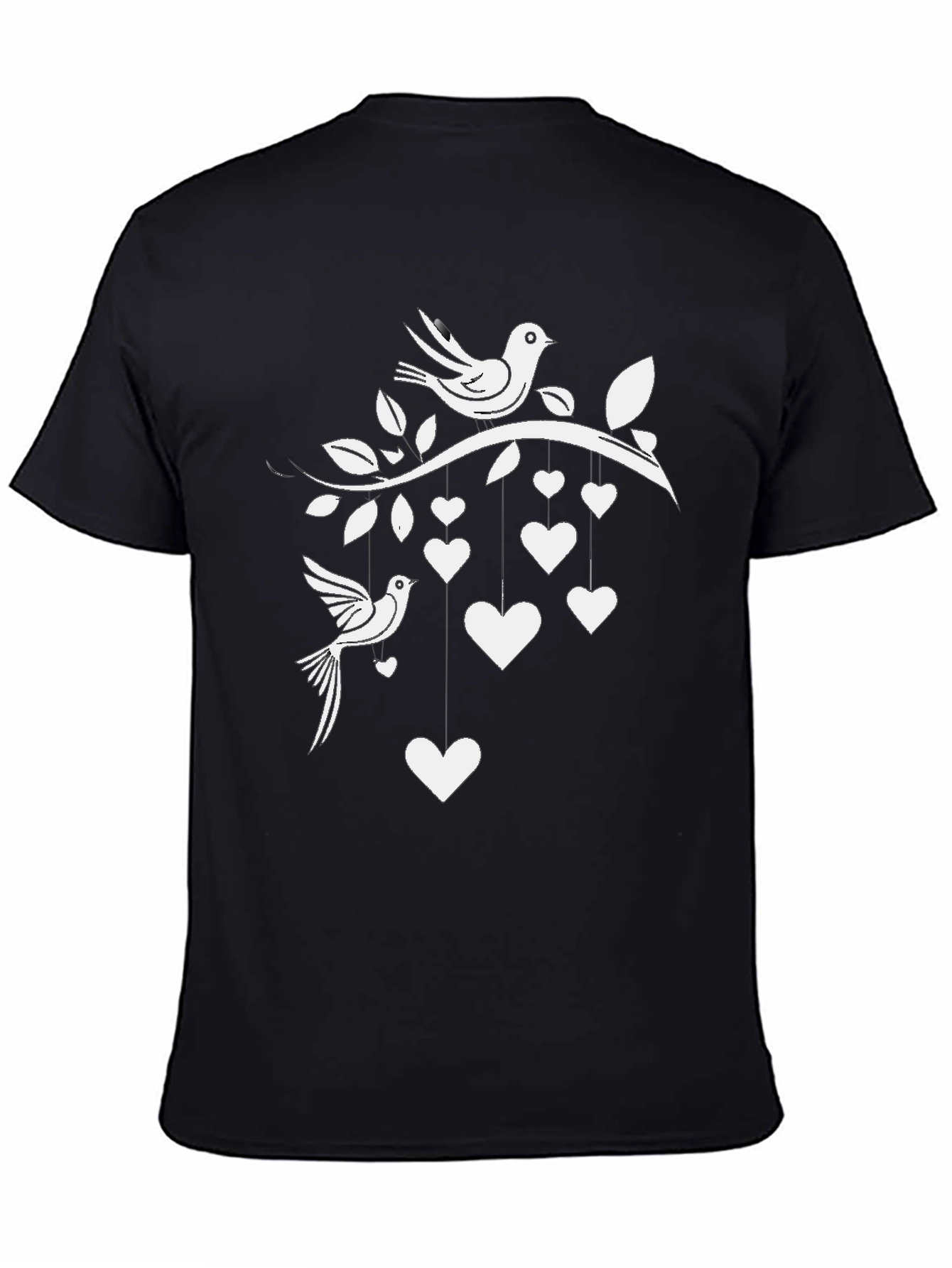 Love Birds Graphic Tee - Black