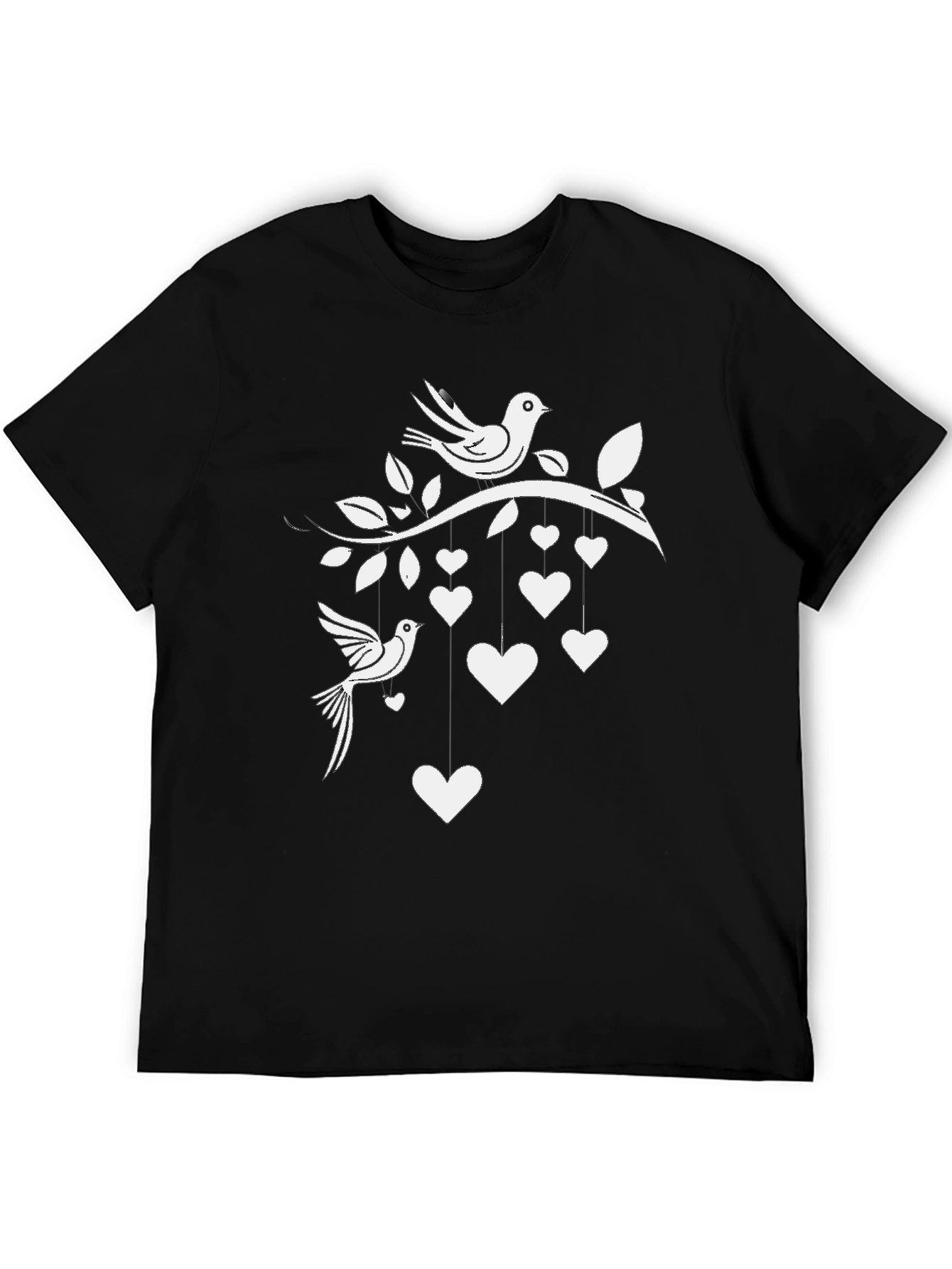 Love Birds Graphic Tee - Black