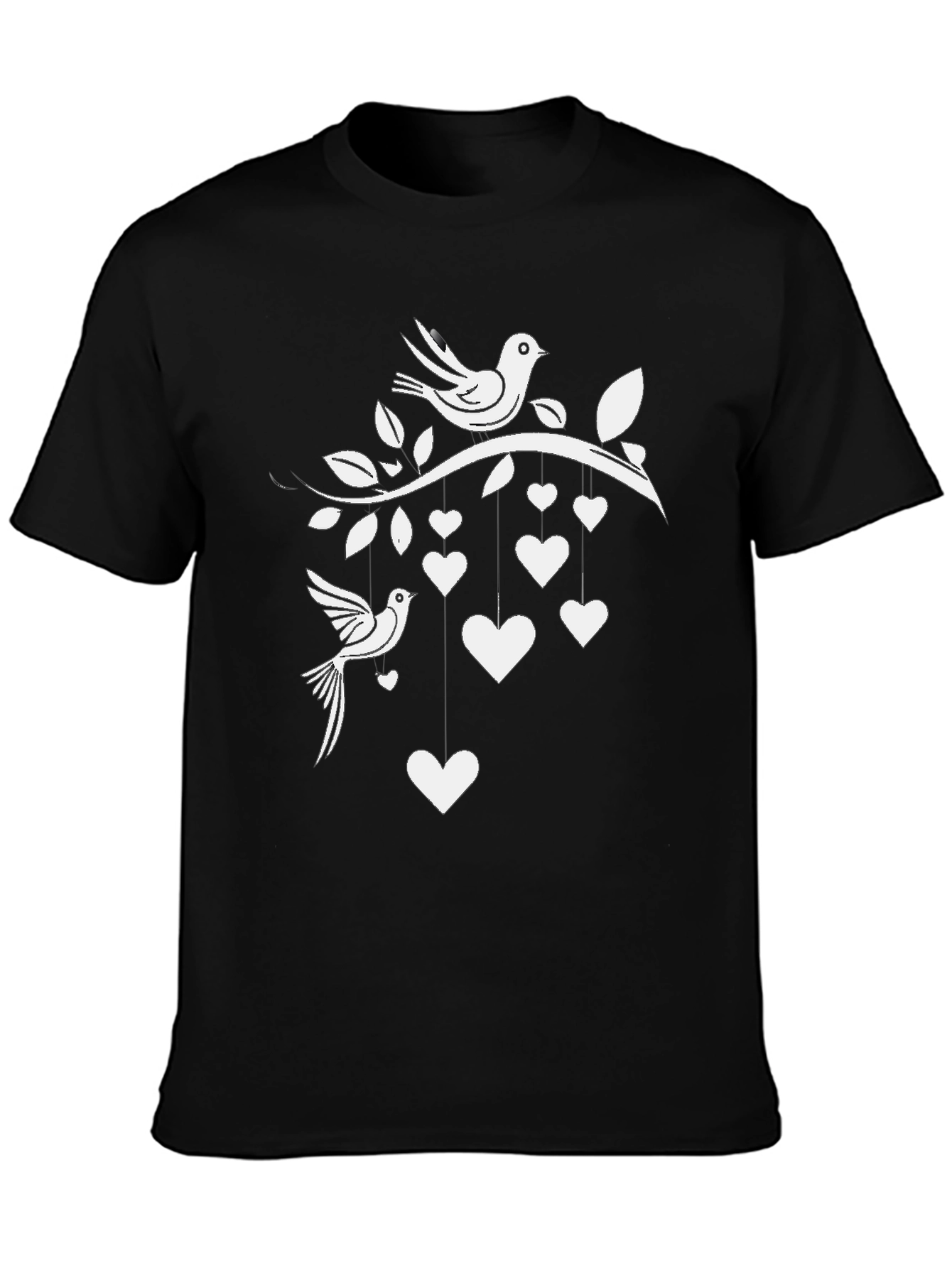Love Birds Graphic Tee - Black