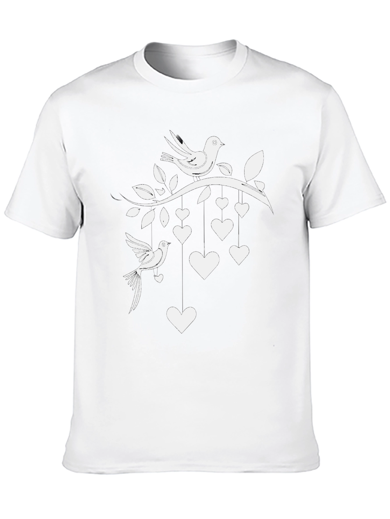 Love Birds Graphic Tee - Black