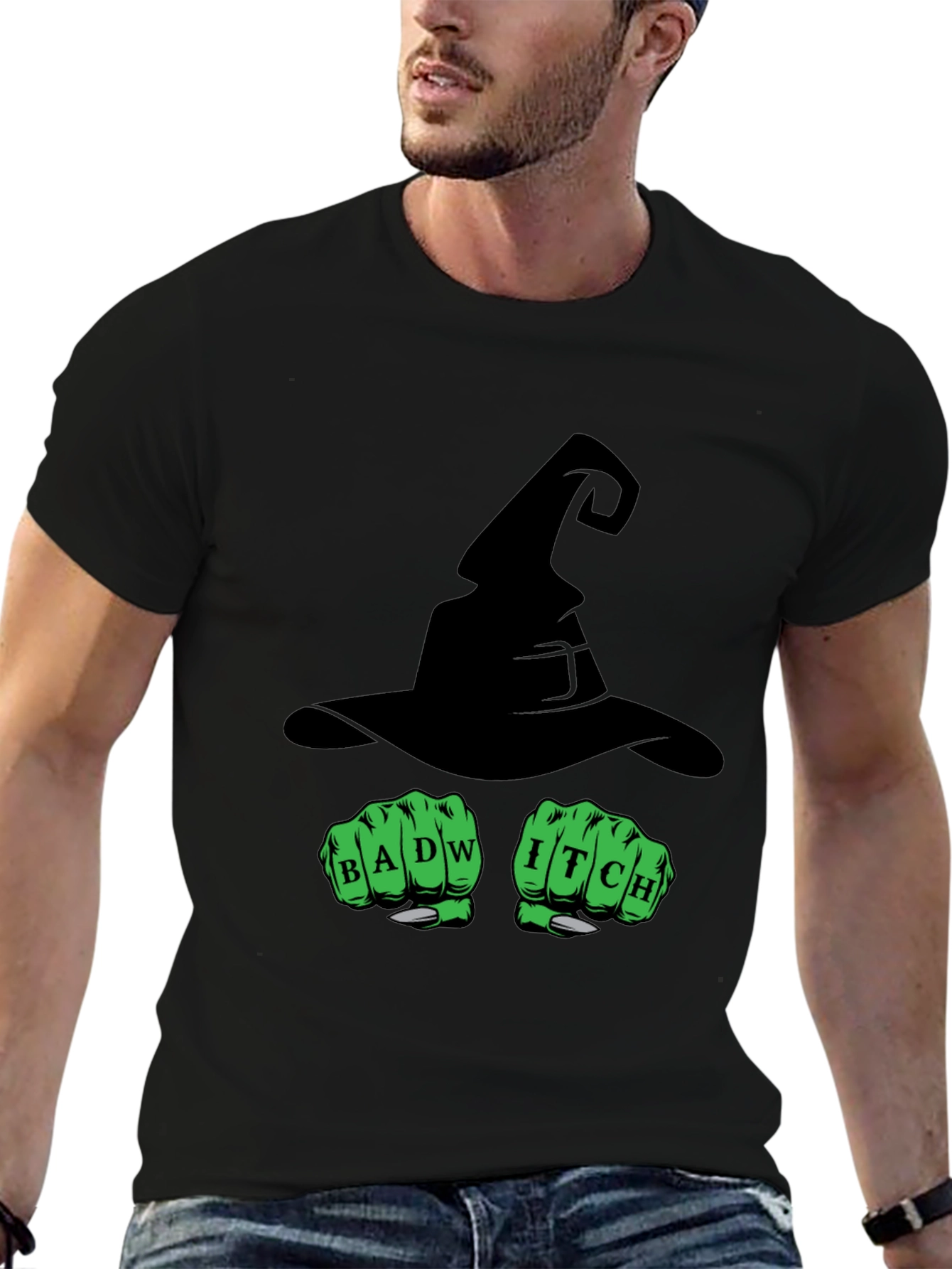 Bad Witch Halloween T-Shirt - Punch Design