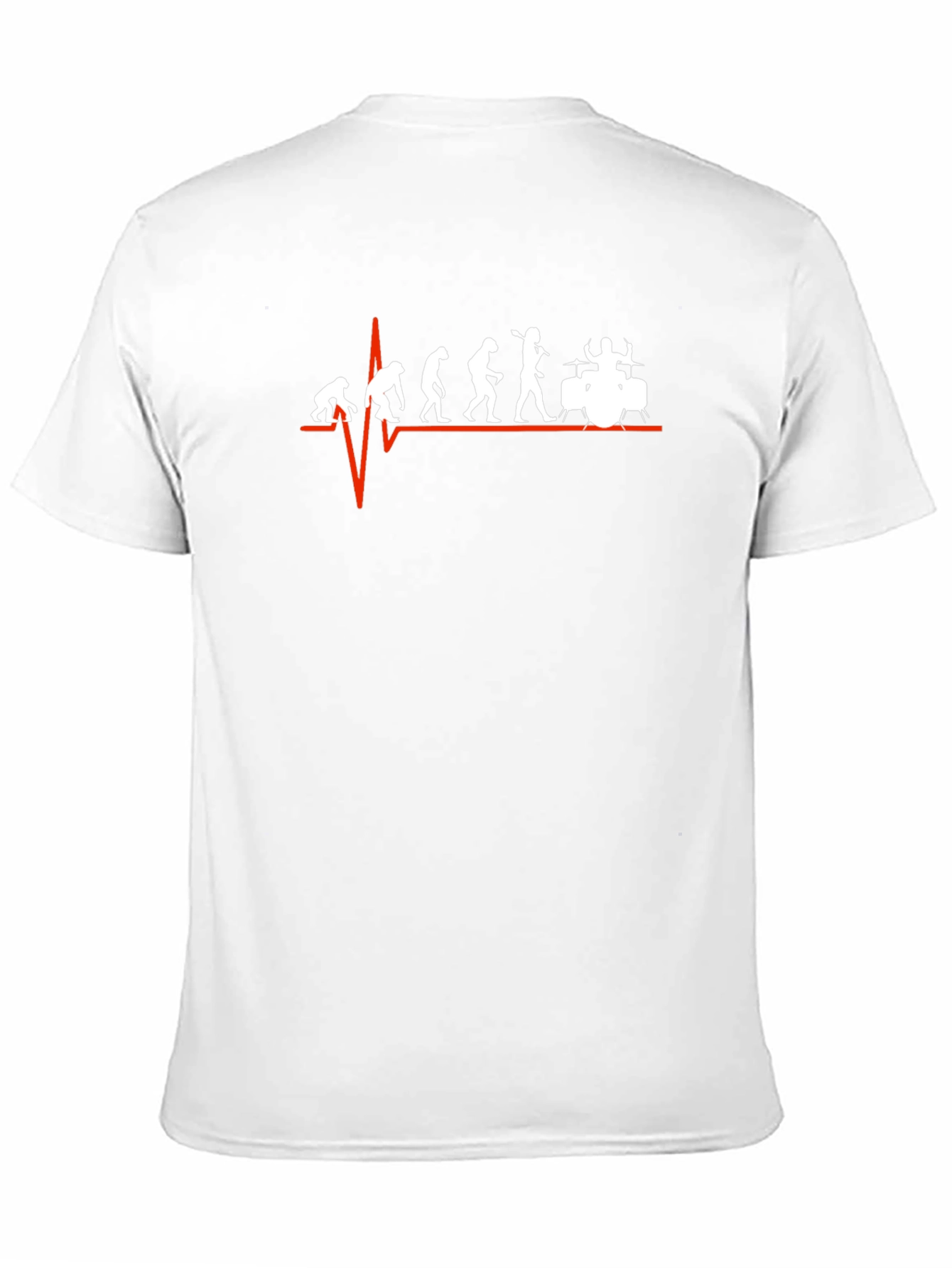 Drummer Evolution Graphic Print Mens T-Shirt