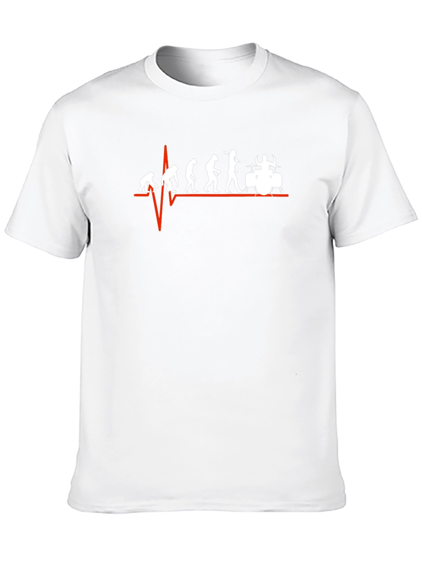Drummer Evolution Graphic Print Mens T-Shirt