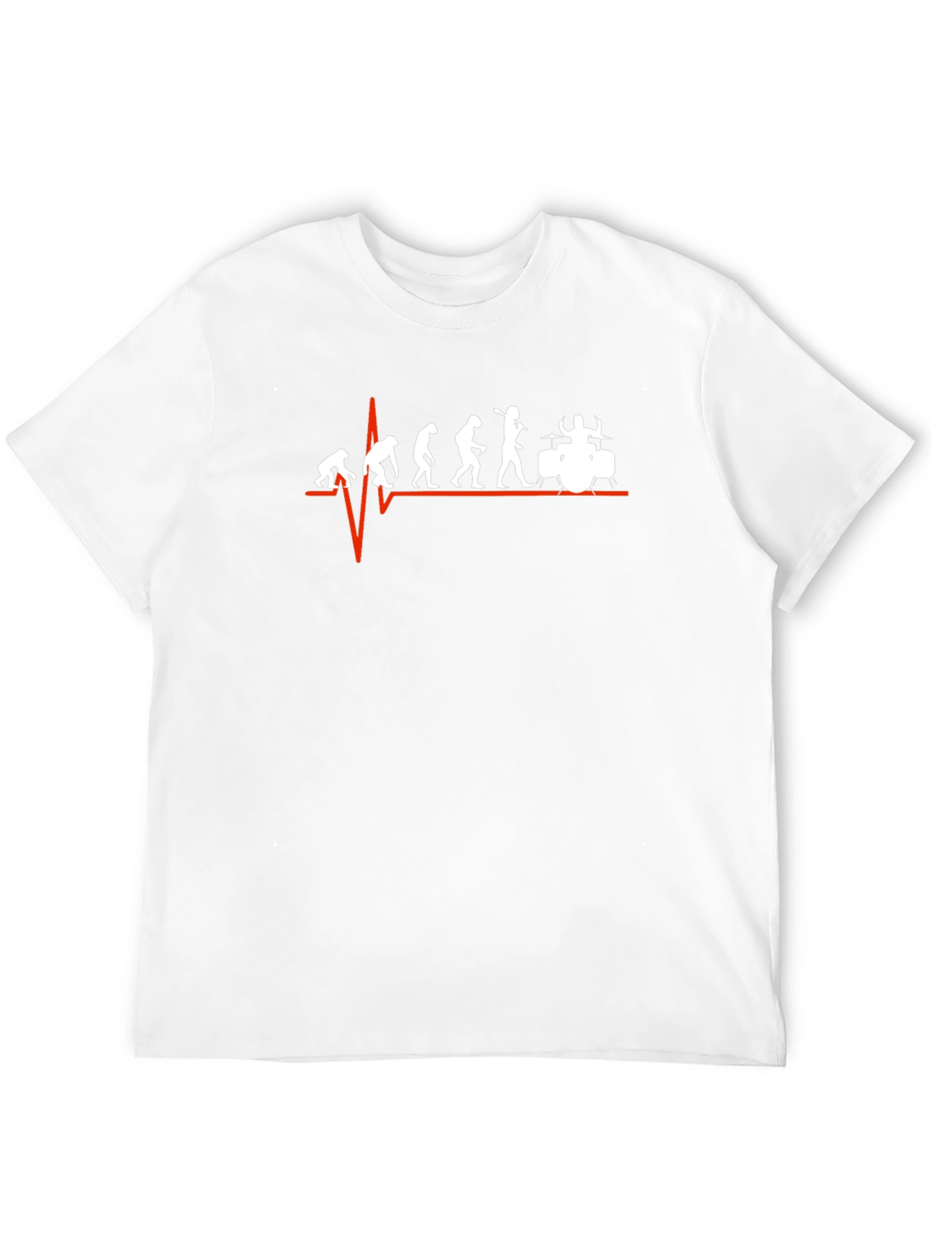 Drummer Evolution Graphic Print Mens T-Shirt