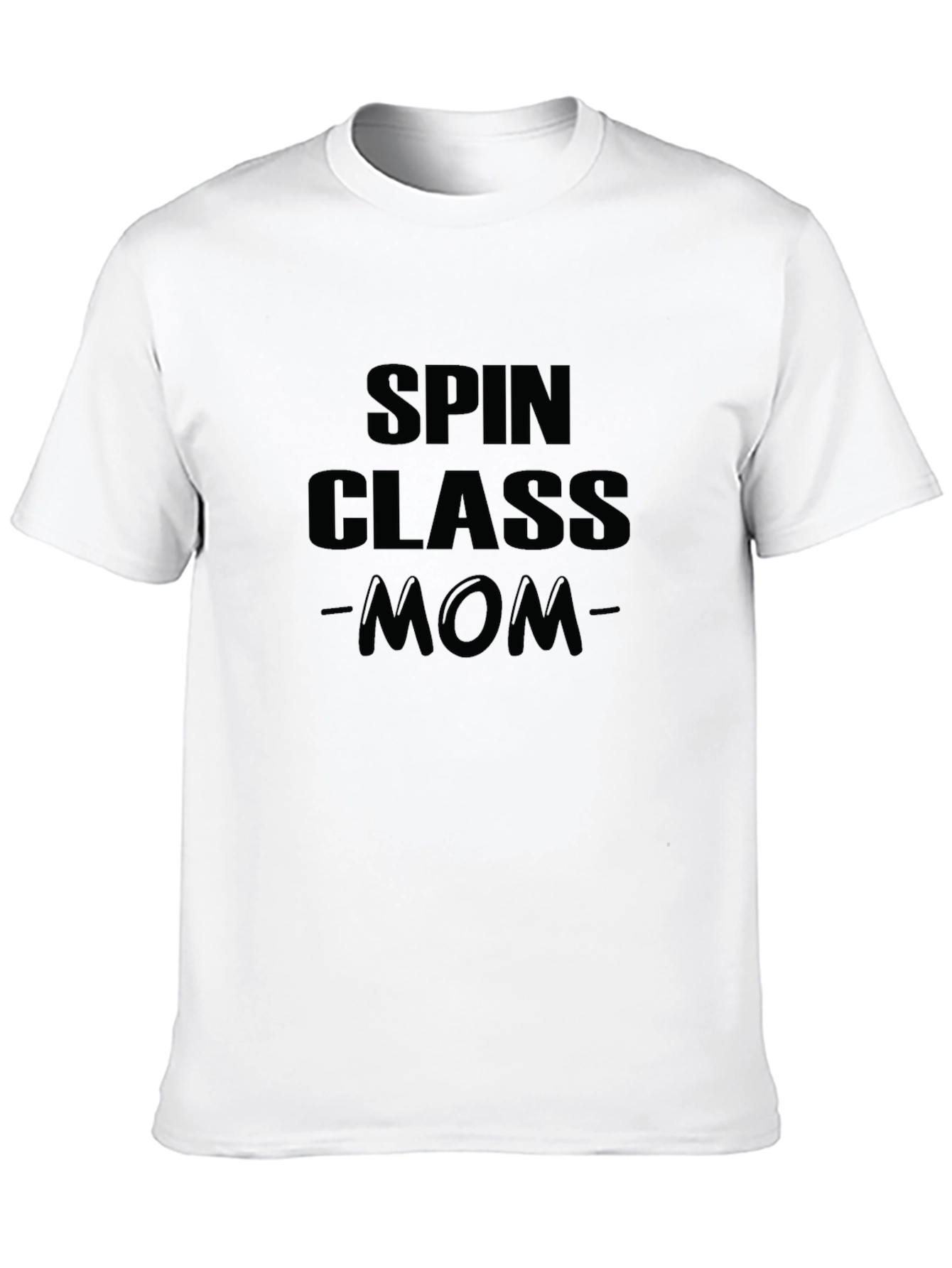 Spin Class Mom Black T-Shirt