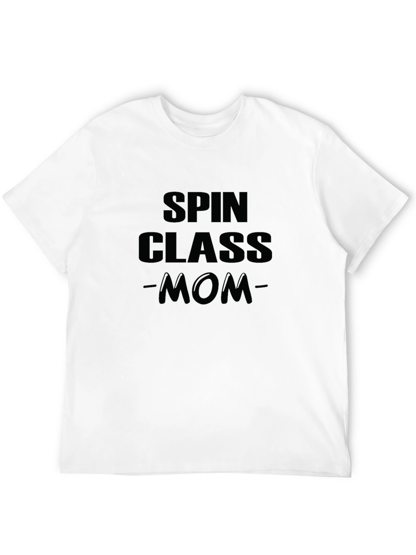 Spin Class Mom Black T-Shirt