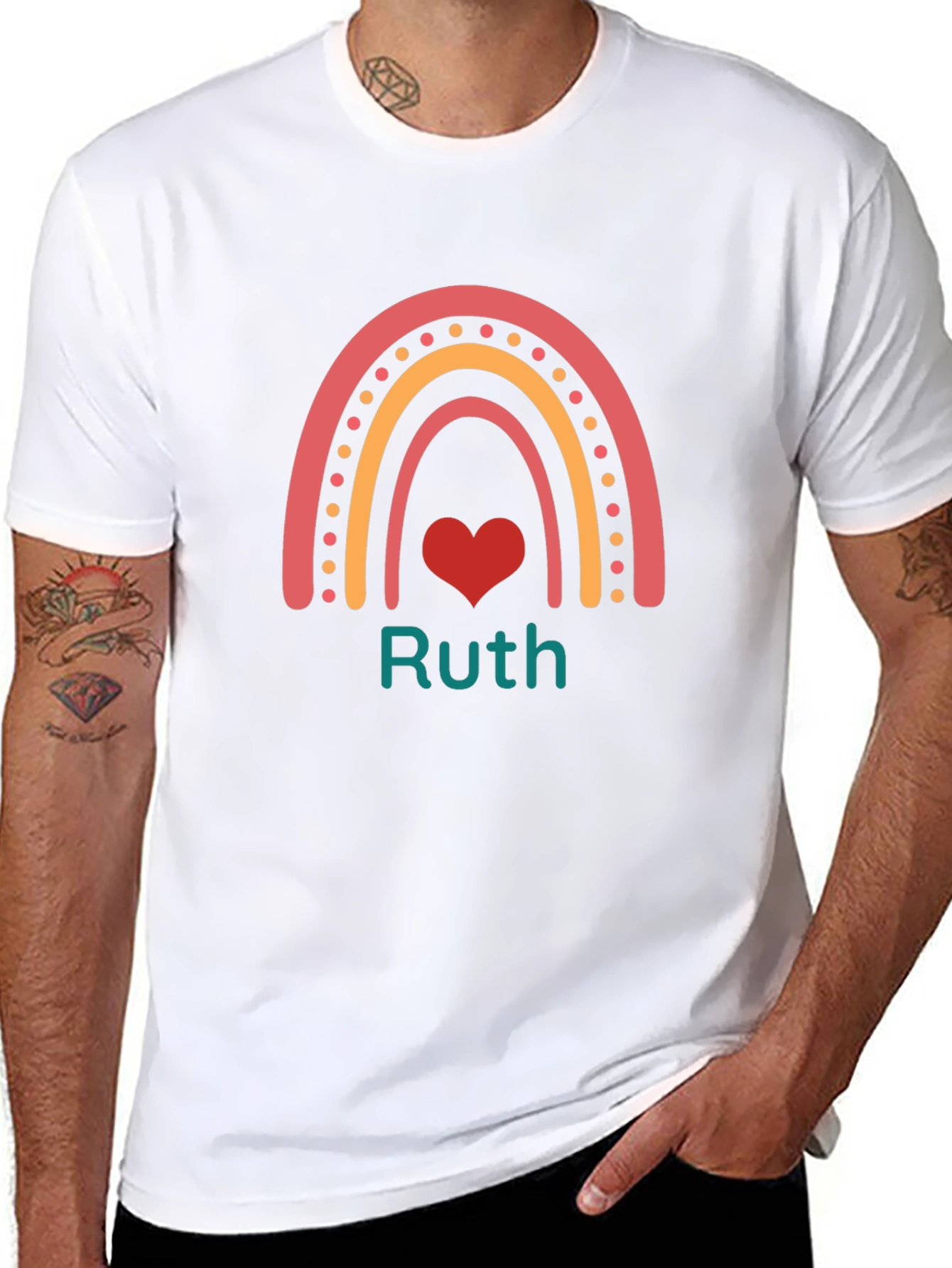 Ruth Rainbow Heart Tee