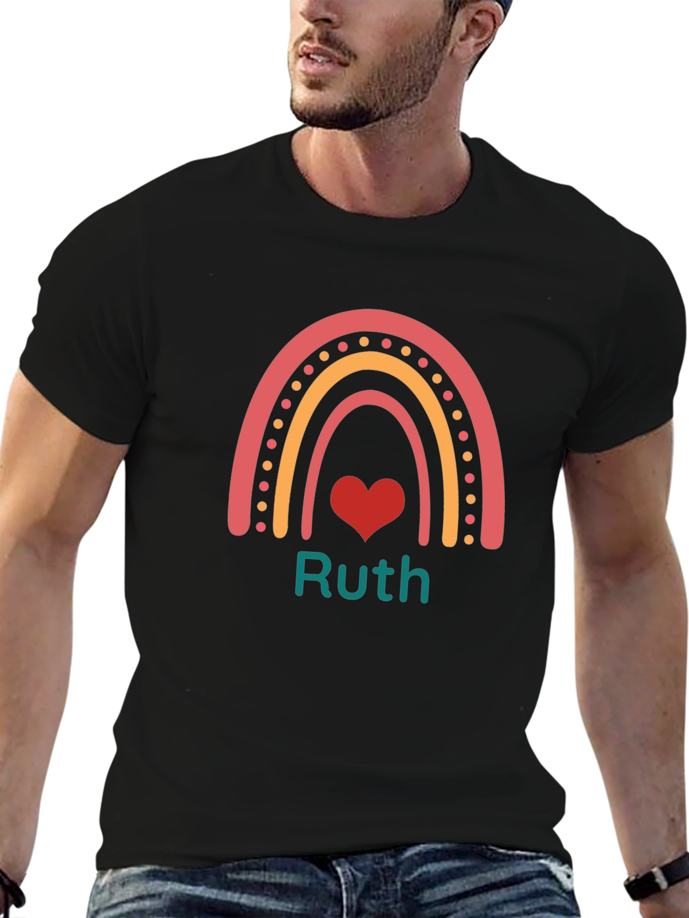 Ruth Rainbow Heart Tee
