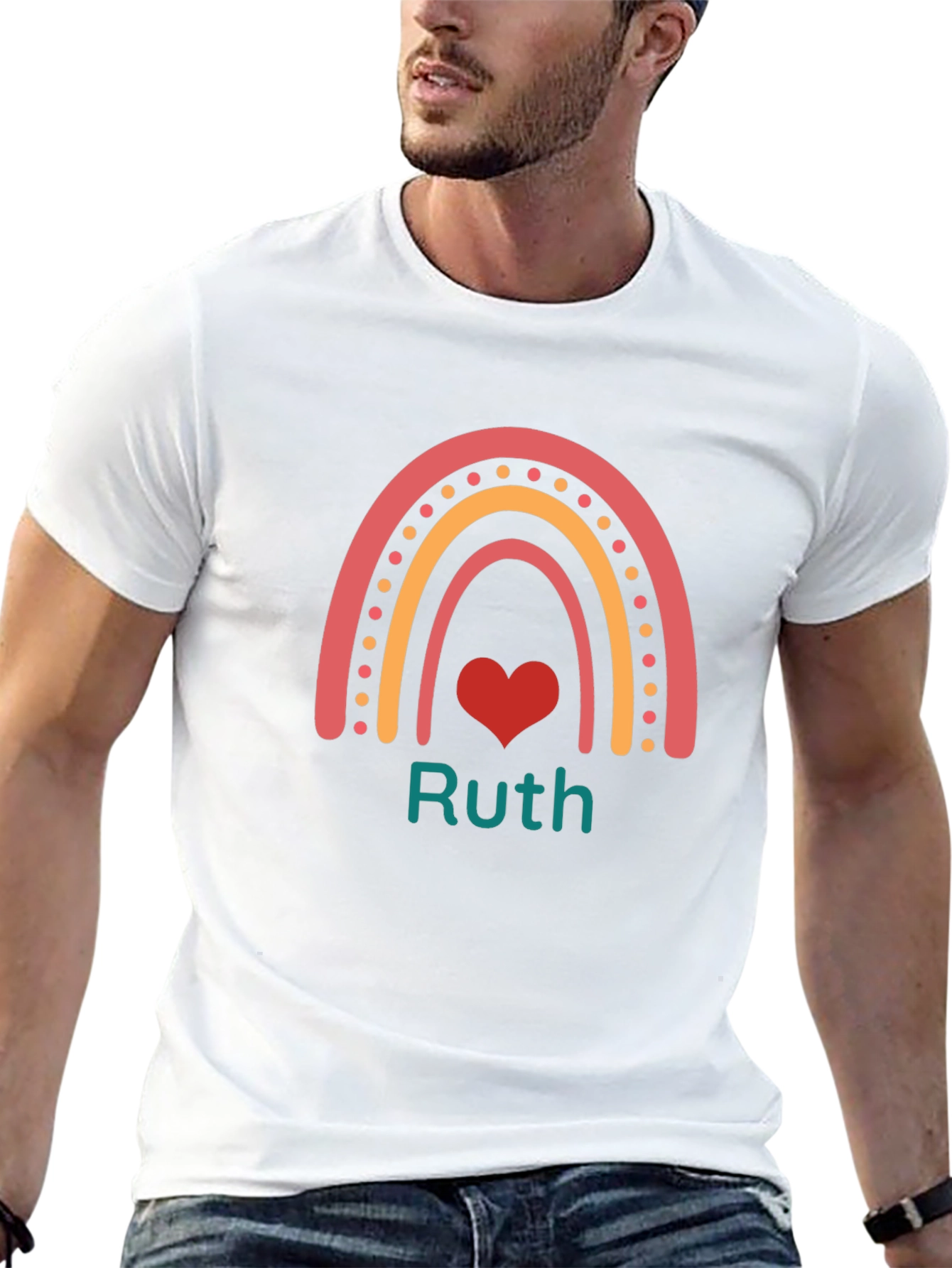 Ruth Rainbow Heart Tee