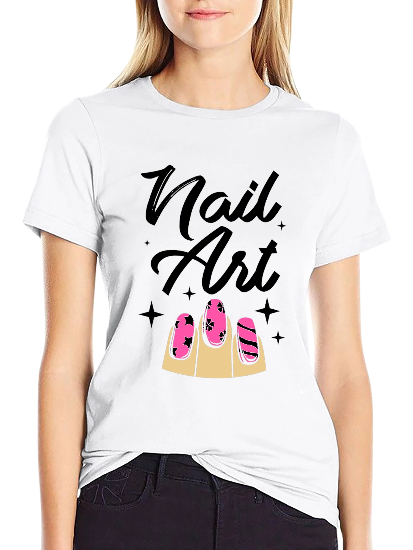 Nail Art Graphic Tee - Stylish Unisex T-Shirt