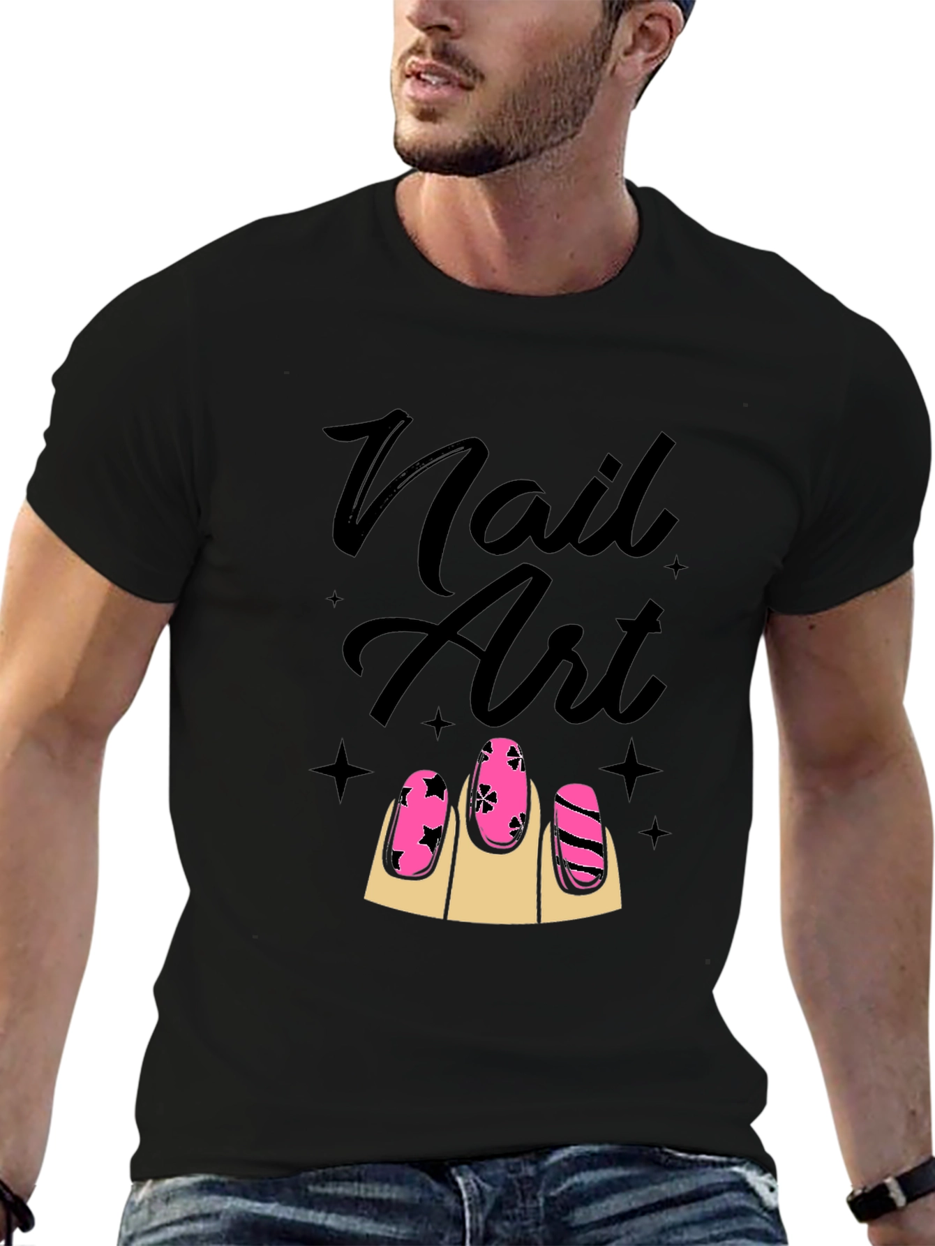 Nail Art Graphic Tee - Stylish Unisex T-Shirt
