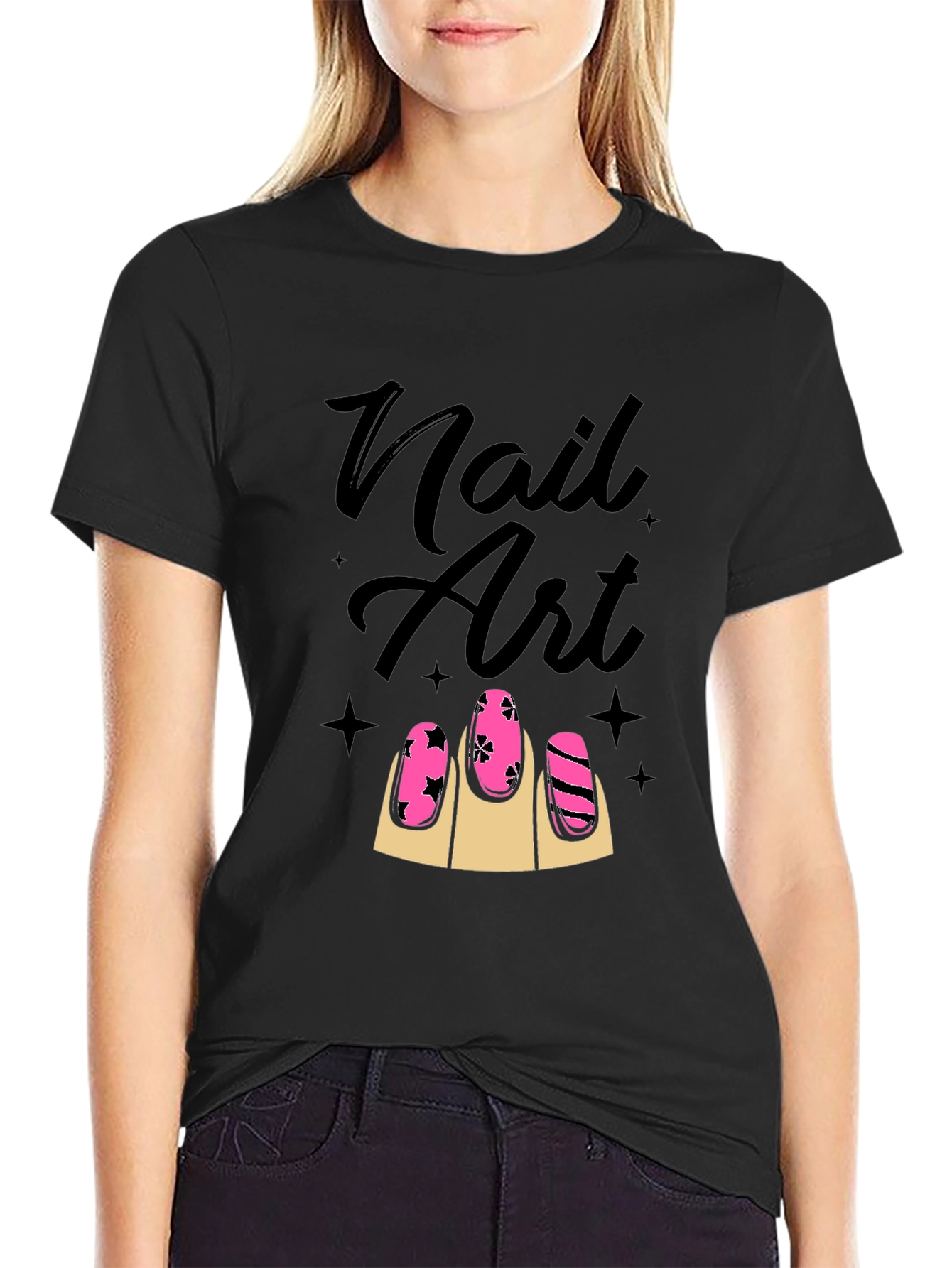 Nail Art Graphic Tee - Stylish Unisex T-Shirt