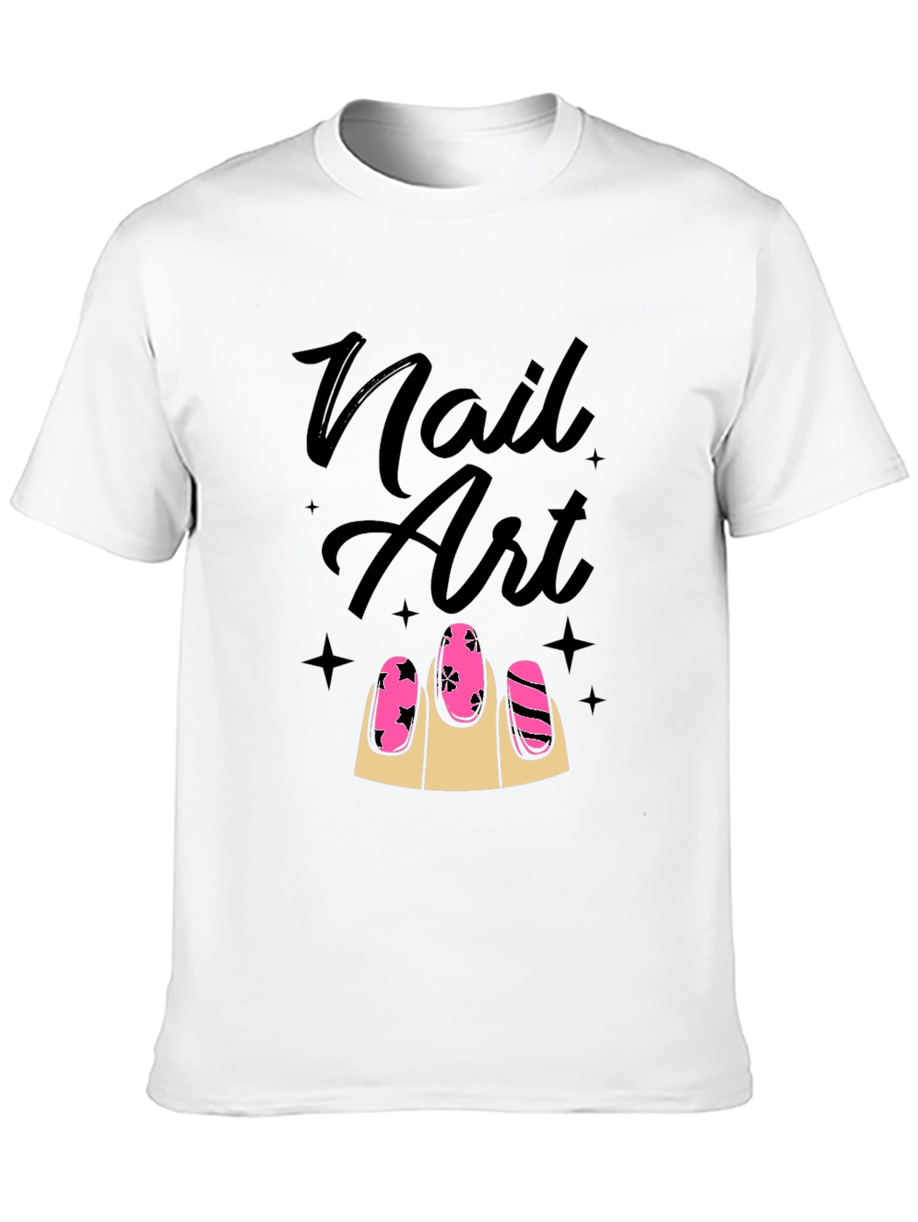 Nail Art Graphic Tee - Stylish Unisex T-Shirt