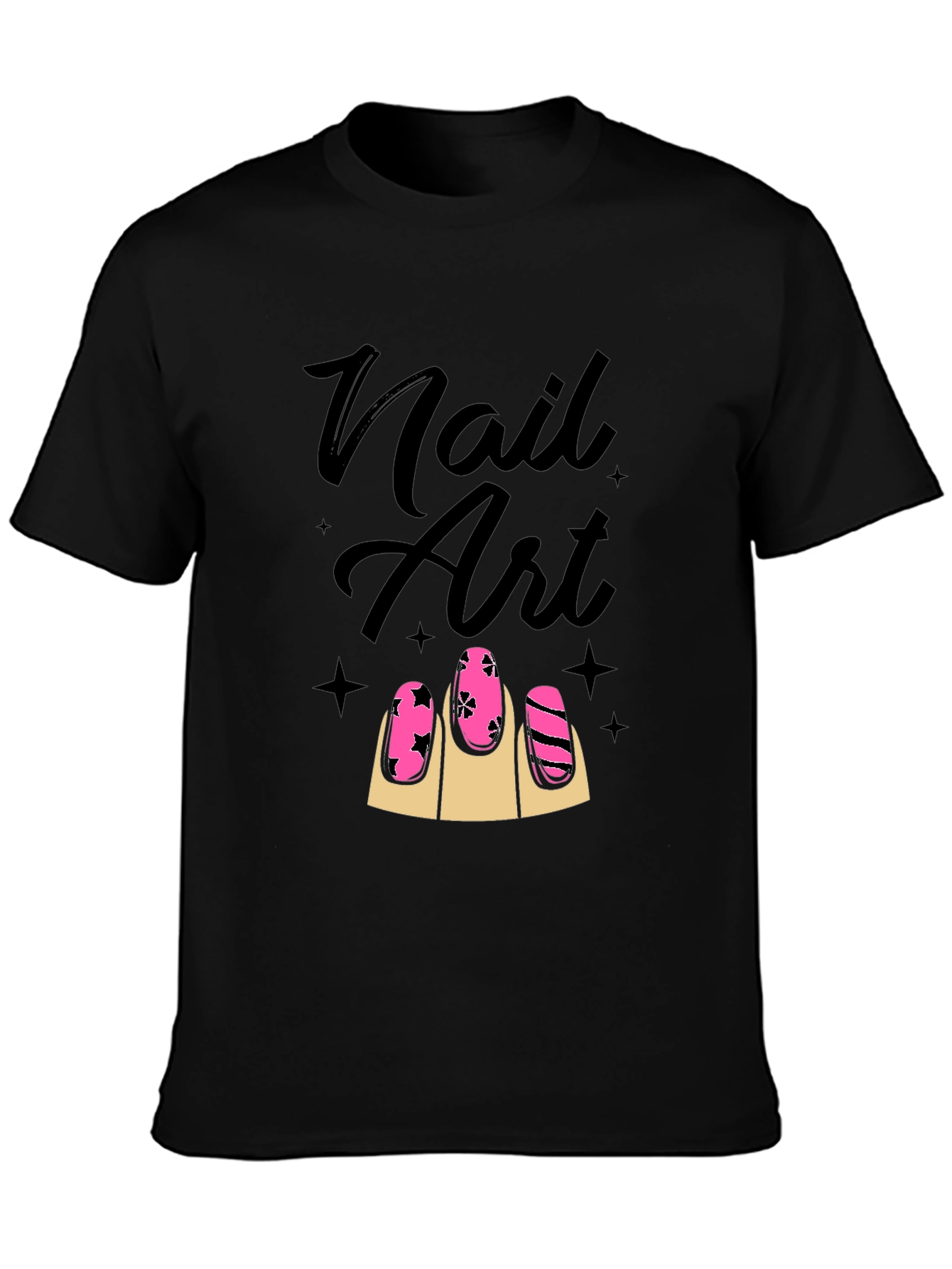 Nail Art Graphic Tee - Stylish Unisex T-Shirt