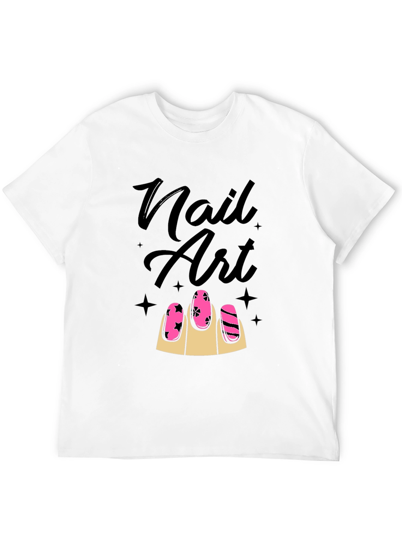 Nail Art Graphic Tee - Stylish Unisex T-Shirt