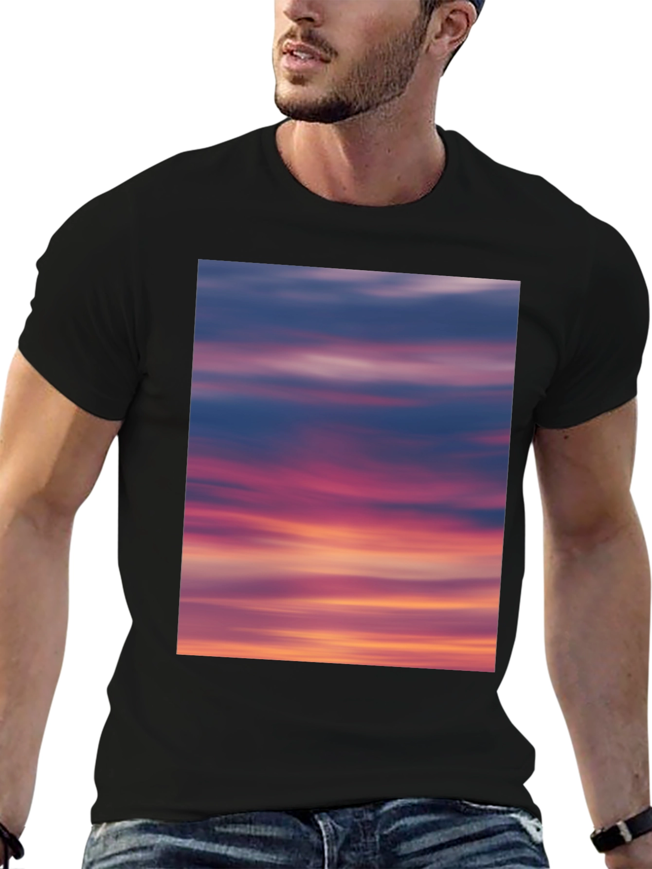 Sunset Sky Graphic Tee - Soft Cotton Blend