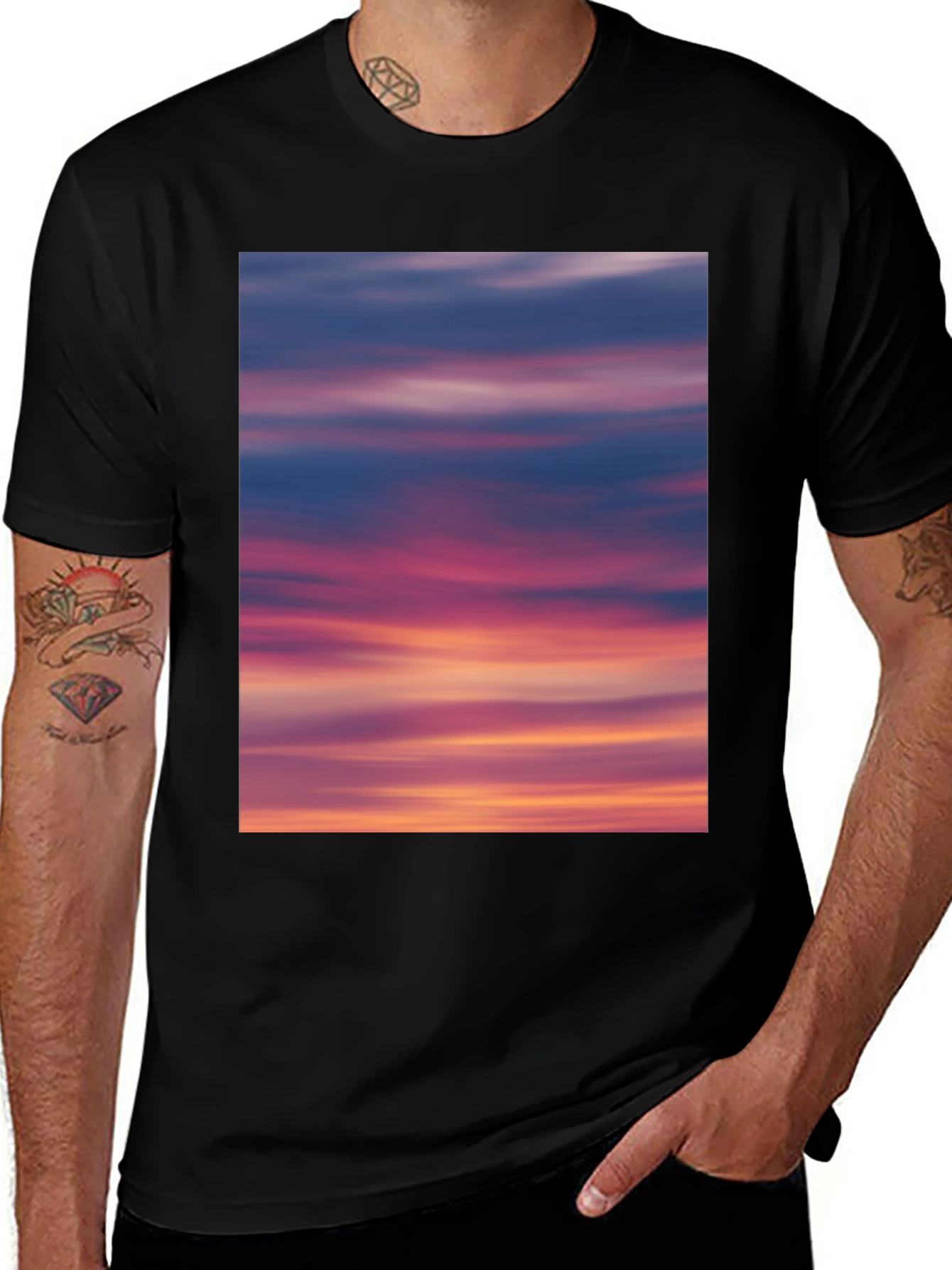 Sunset Sky Graphic Tee - Soft Cotton Blend