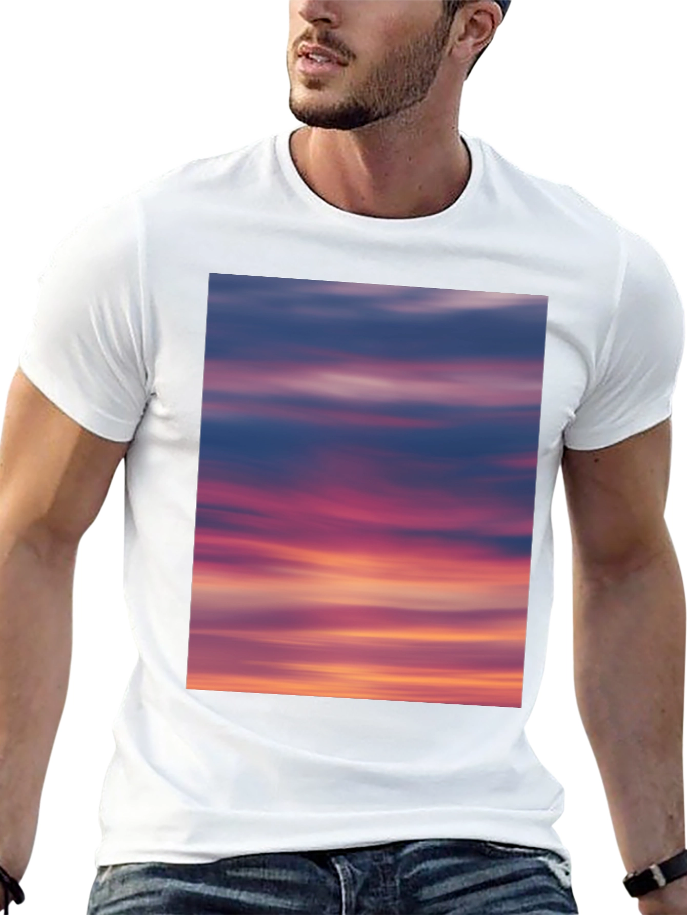 Sunset Sky Graphic Tee - Soft Cotton Blend