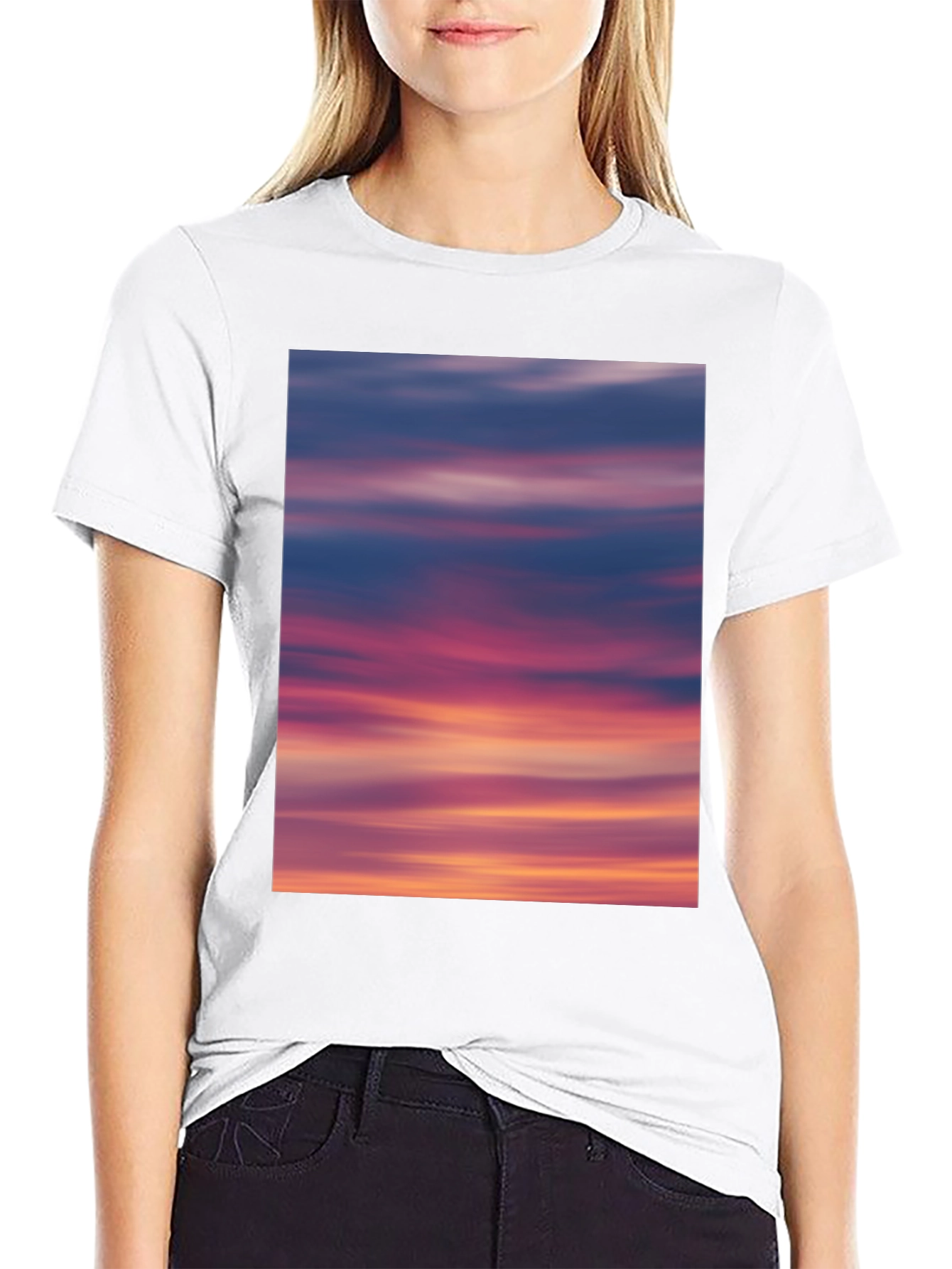 Sunset Sky Graphic Tee - Soft Cotton Blend