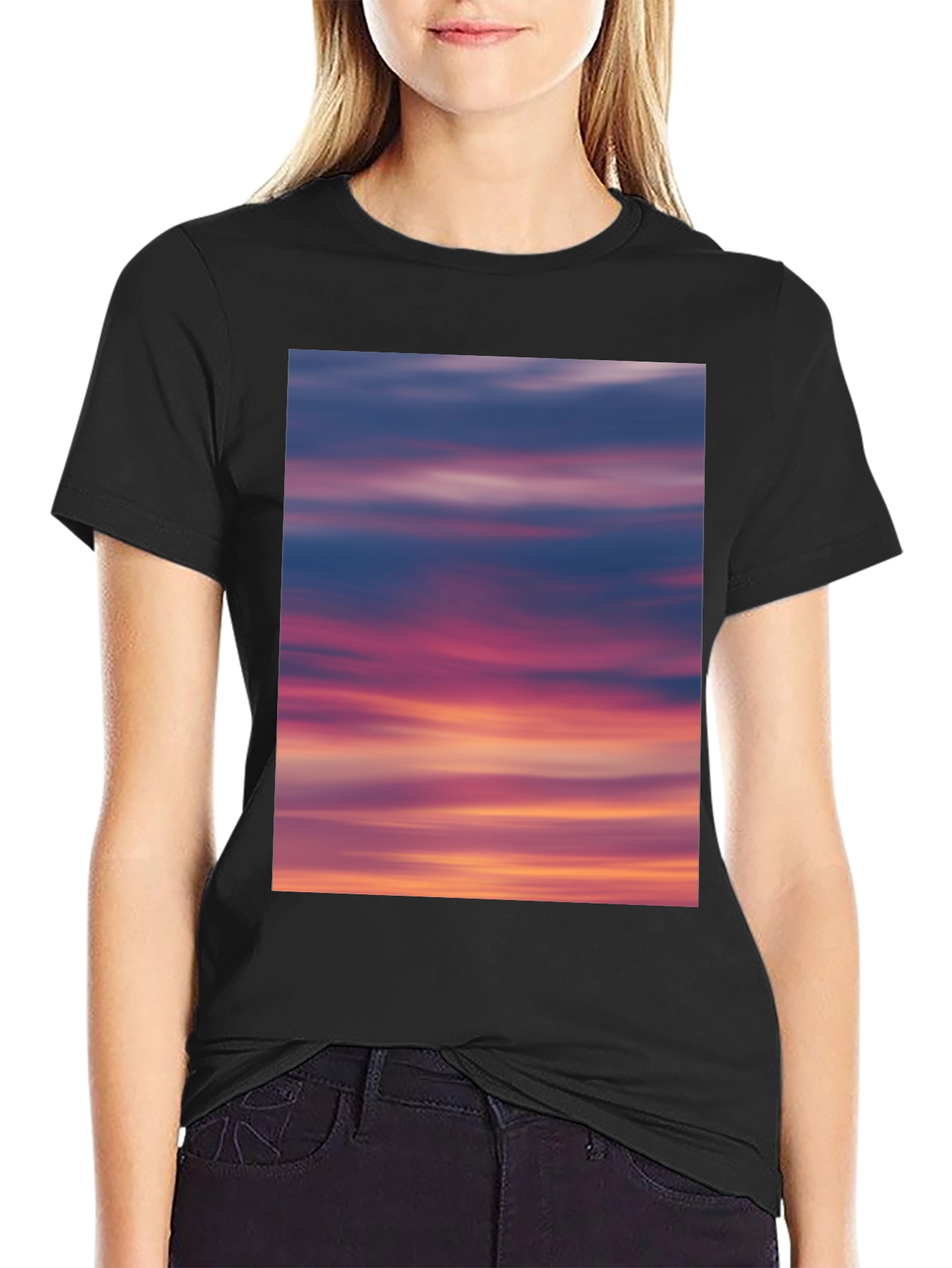 Sunset Sky Graphic Tee - Soft Cotton Blend