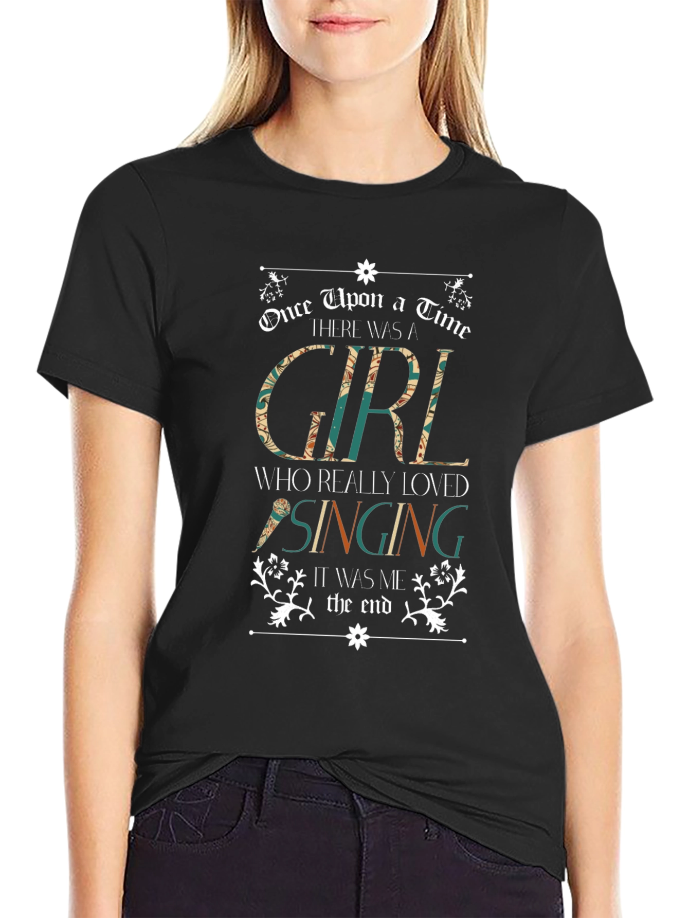 Once Upon a Time Girl Singing Graphic Tee