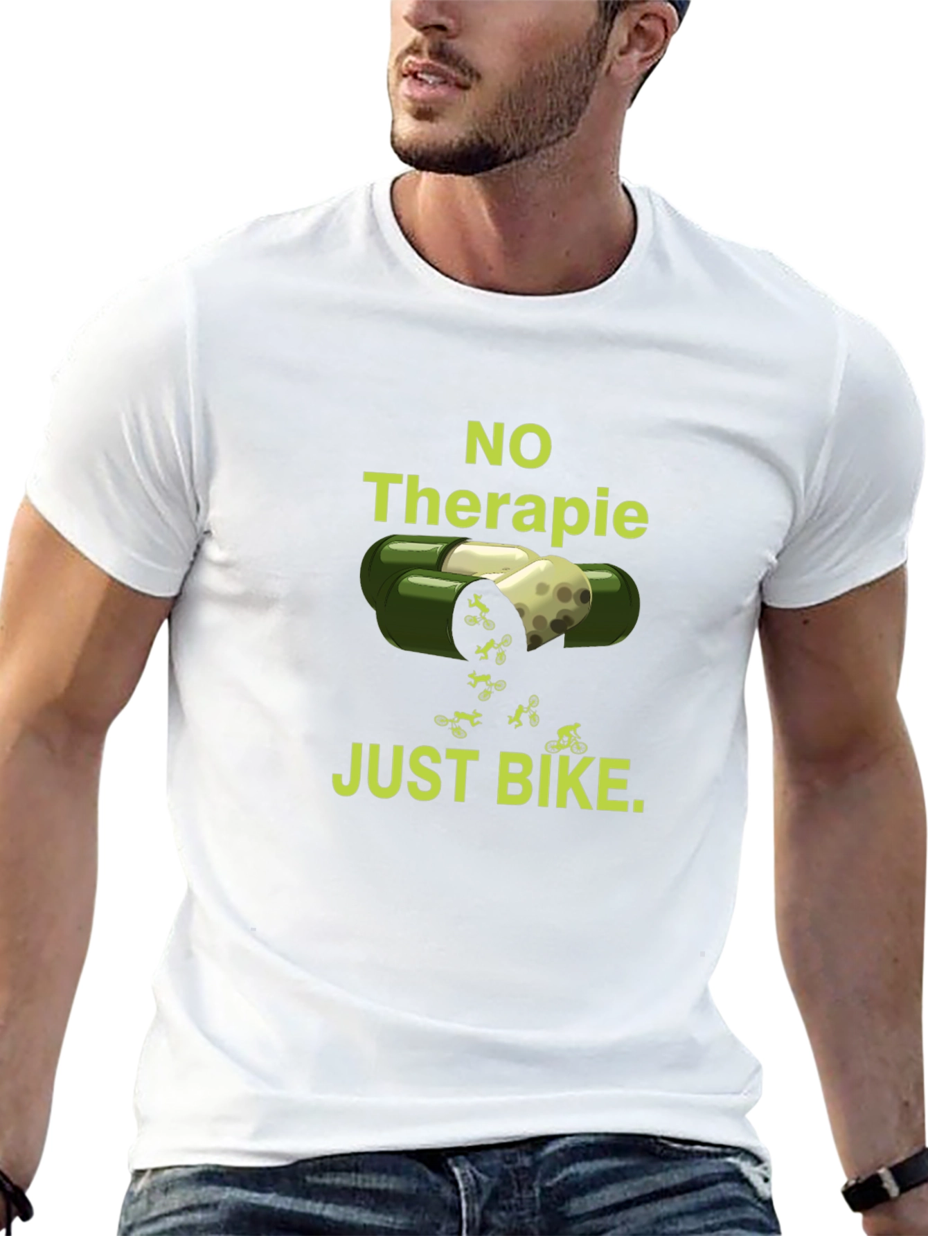 No Therapy Just Bike - Funny Biker T-Shirt