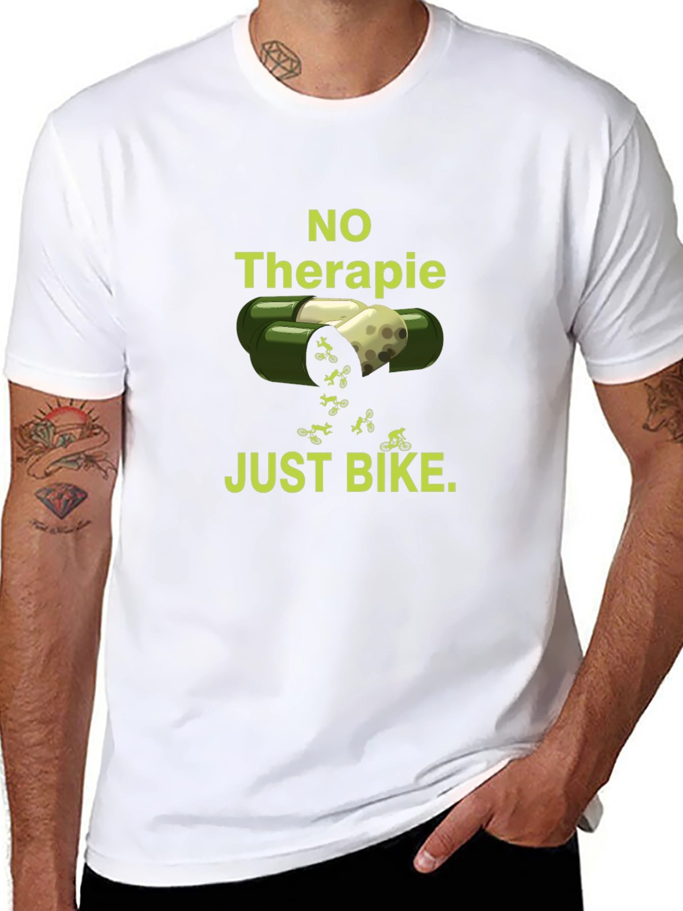 No Therapy Just Bike - Funny Biker T-Shirt