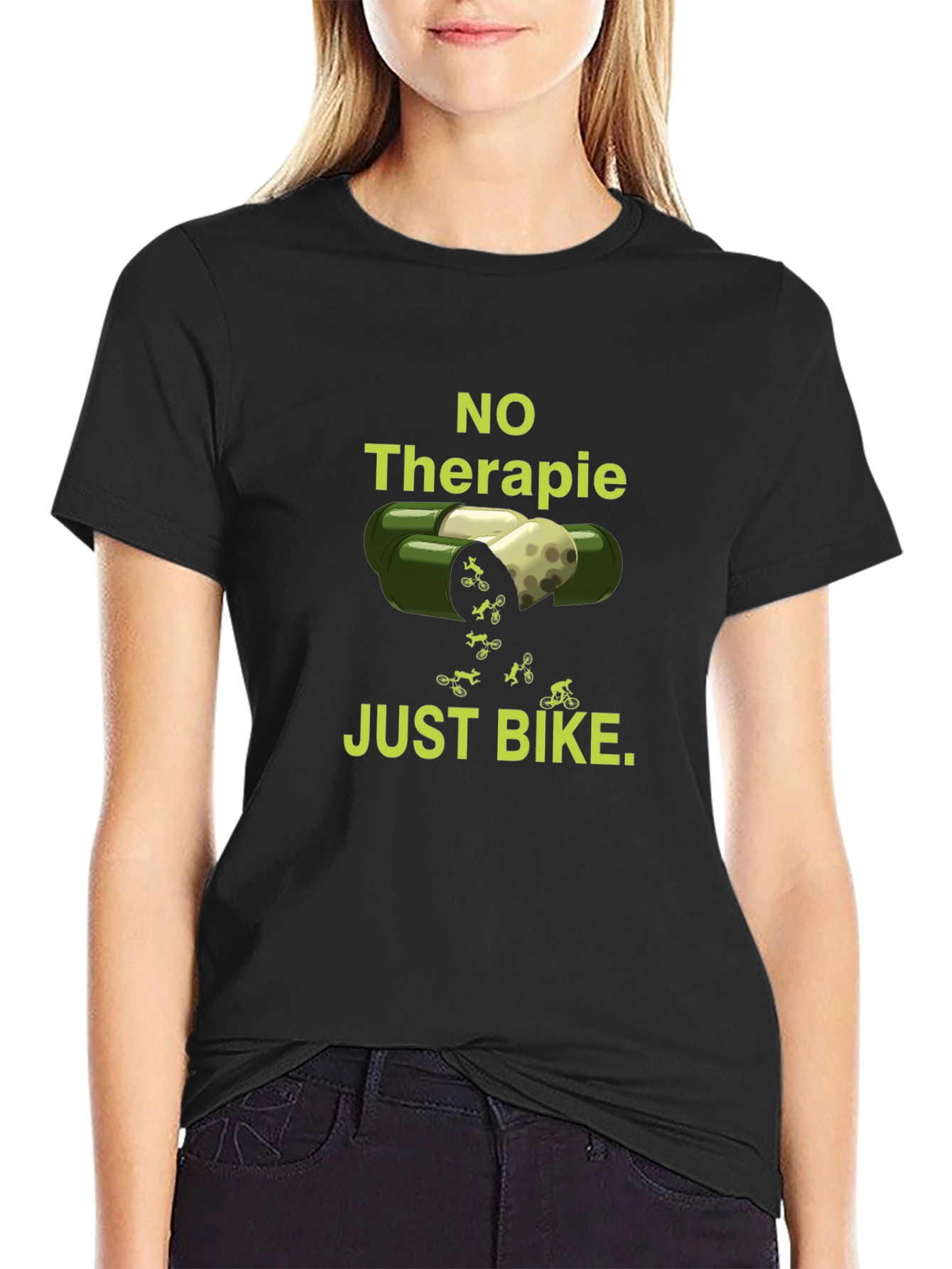 No Therapy Just Bike - Funny Biker T-Shirt
