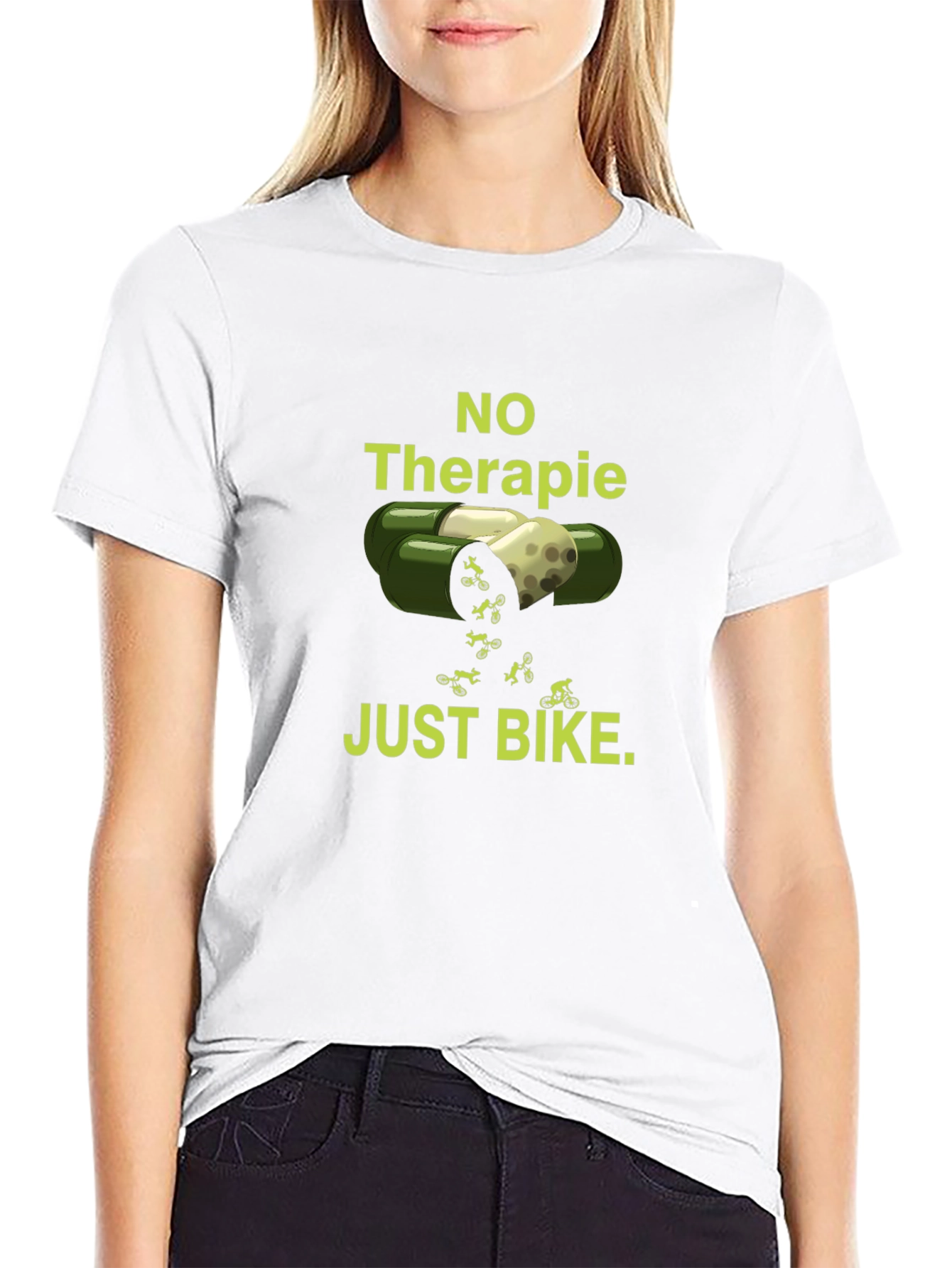 No Therapy Just Bike - Funny Biker T-Shirt