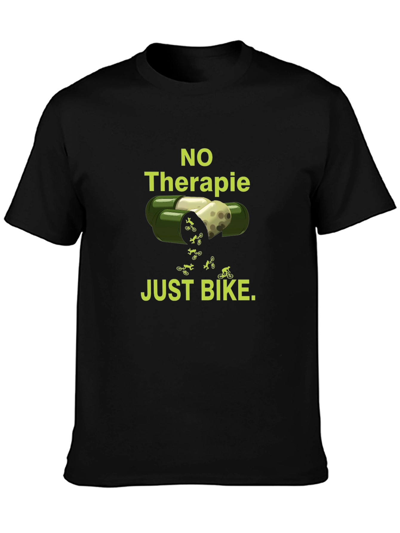 No Therapy Just Bike - Funny Biker T-Shirt