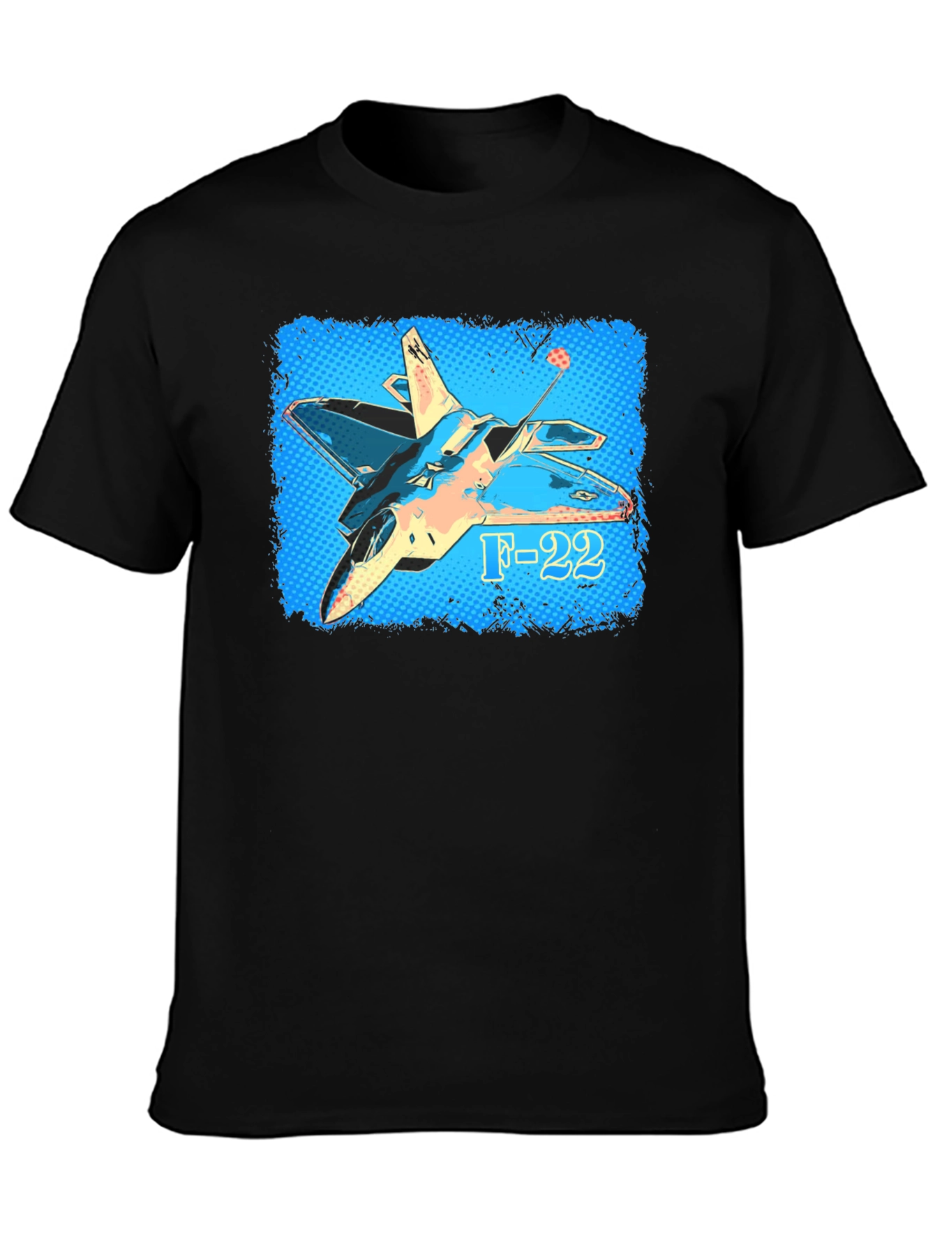 F-22 Fighter Jet Graphic T-Shirt - Military Aviation Tee