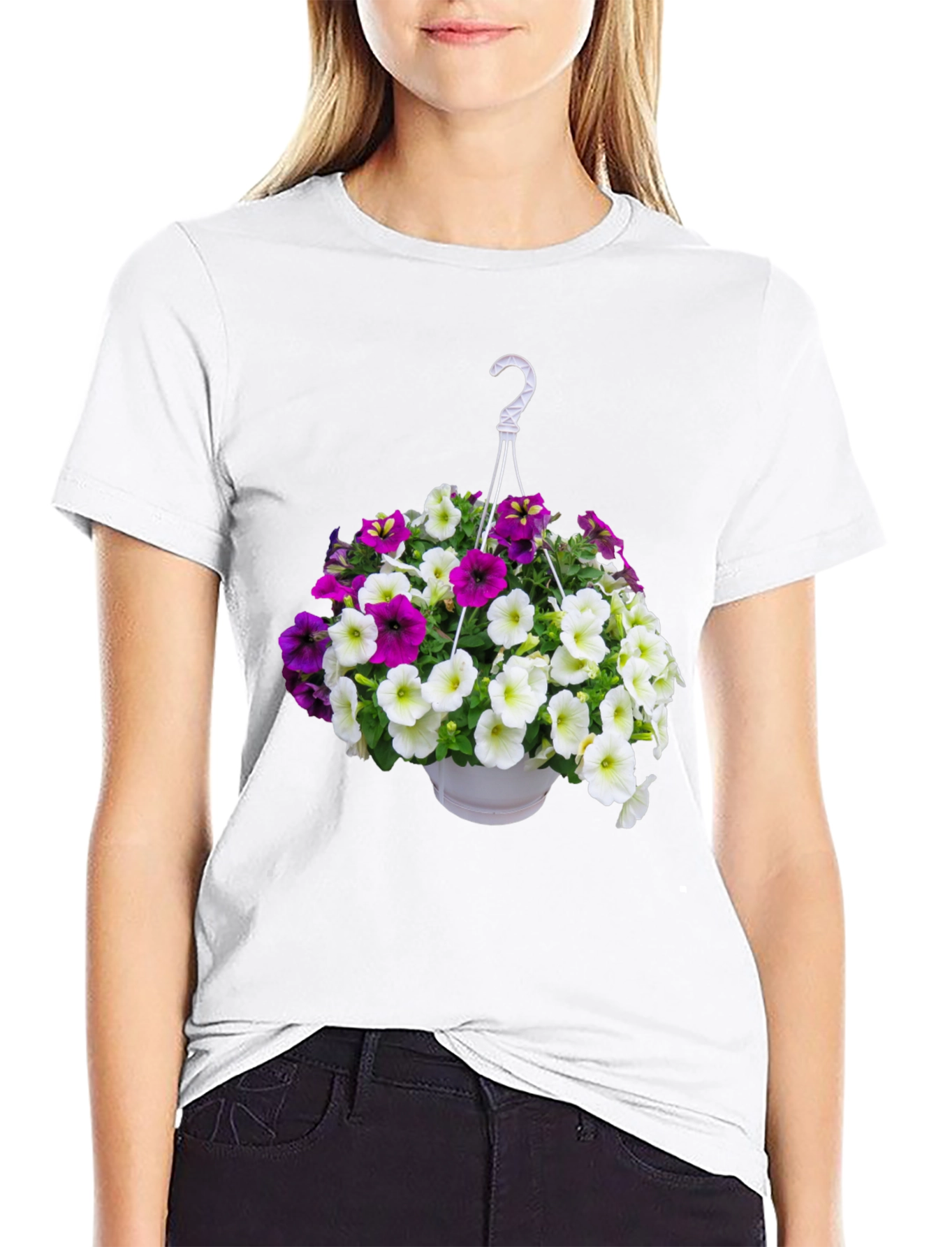 Floral Hanging Basket T-Shirt