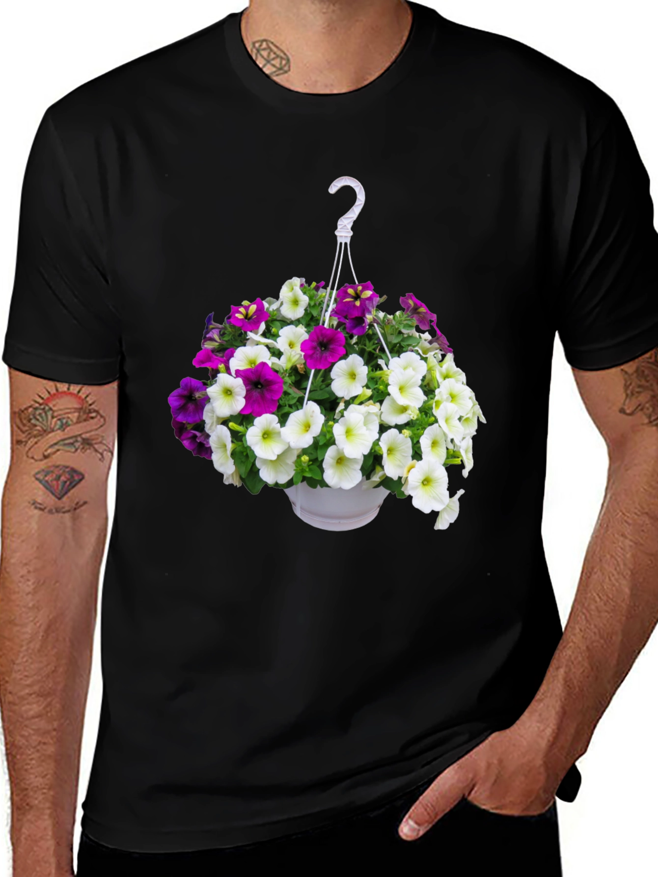 Floral Hanging Basket T-Shirt