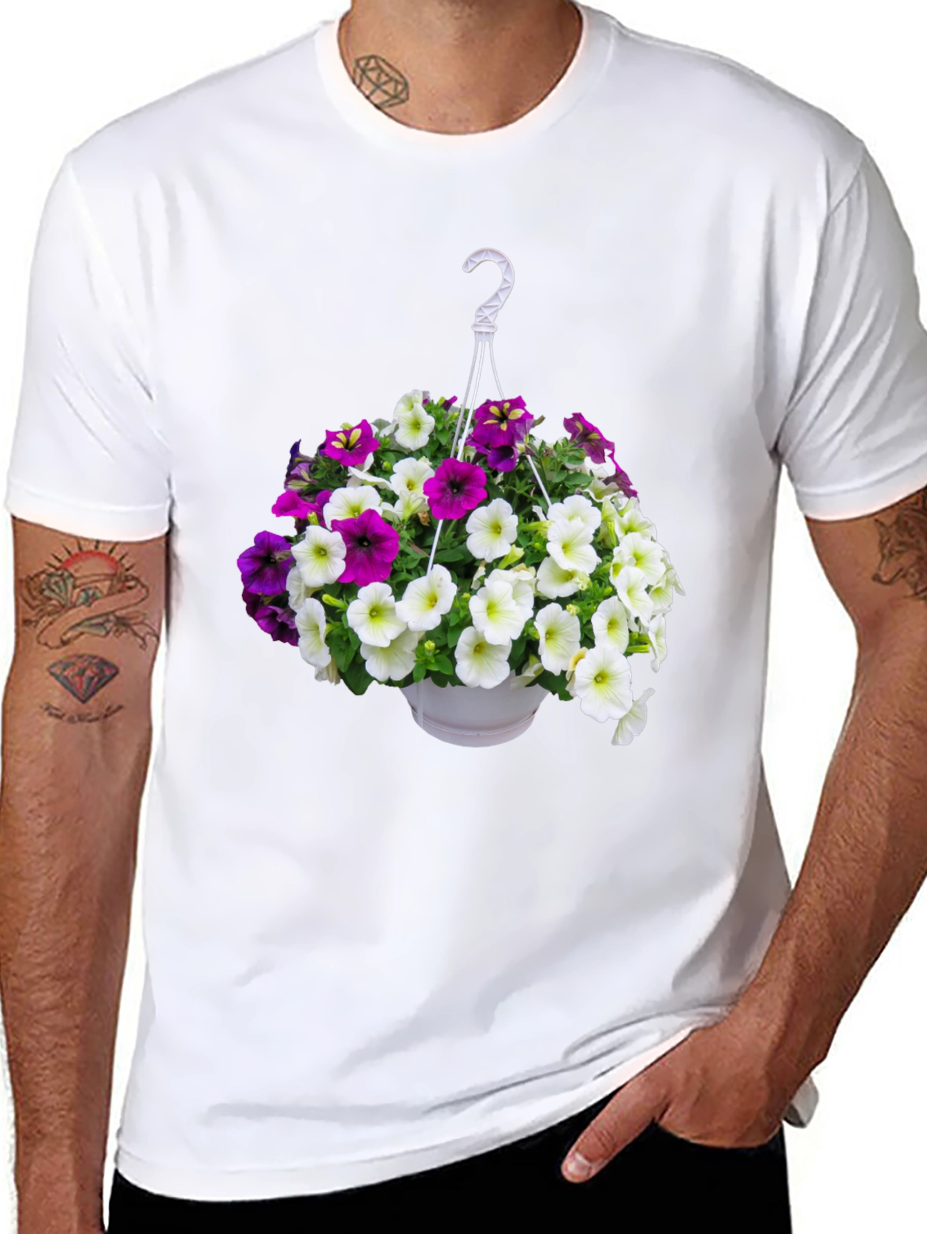 Floral Hanging Basket T-Shirt