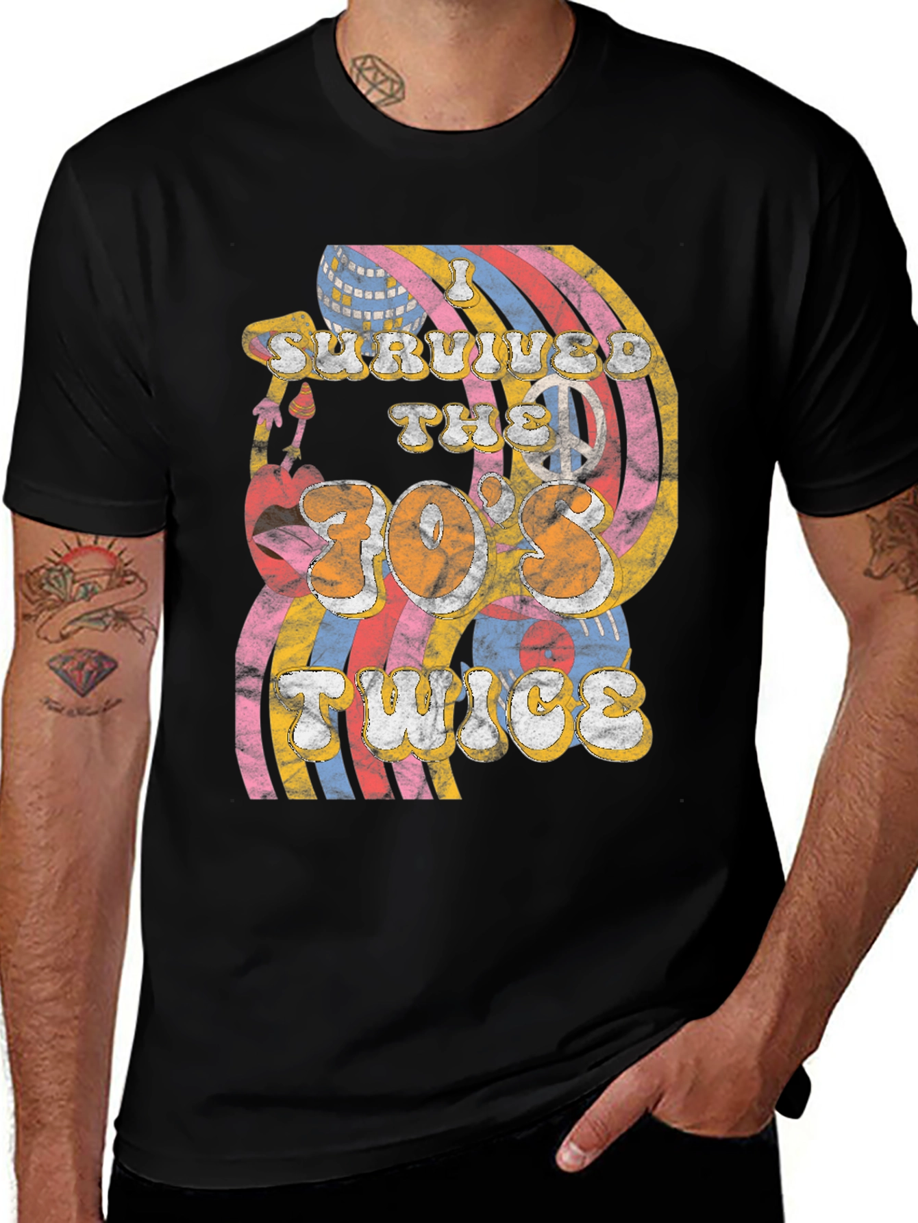 Retro 70s Style T-Shirt