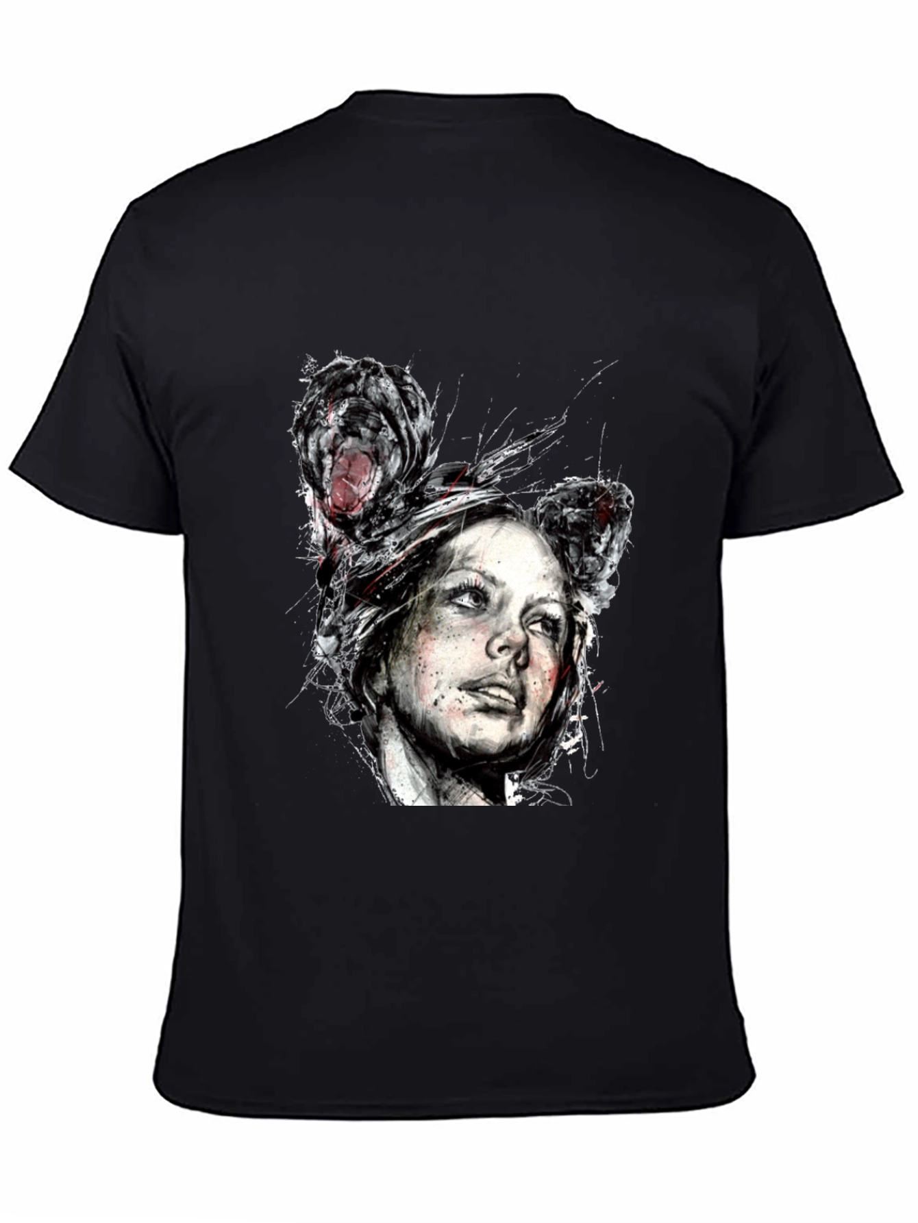 Distorted Portrait Graphic Tee