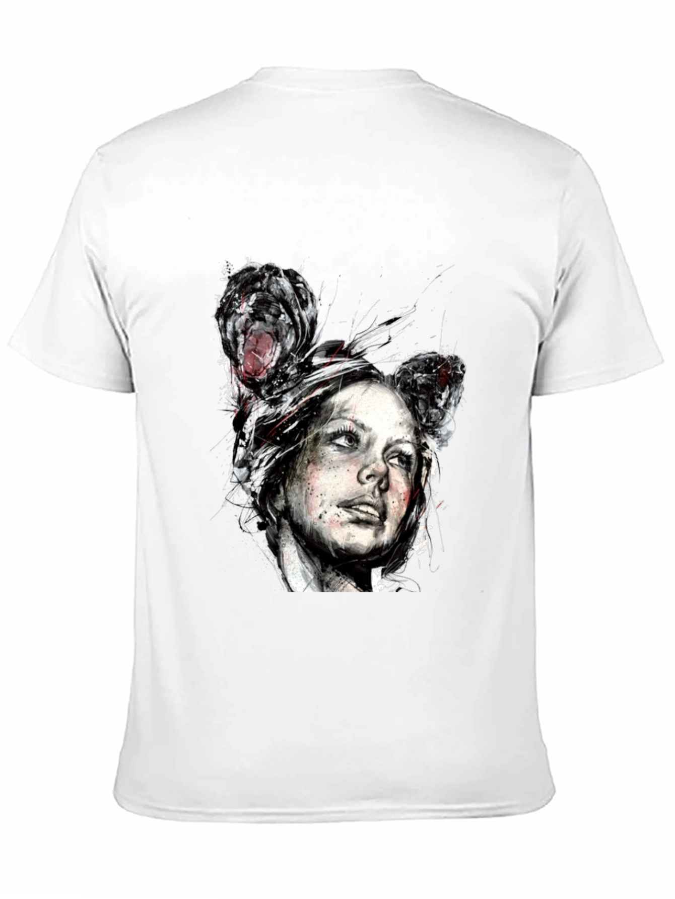 Distorted Portrait Graphic Tee