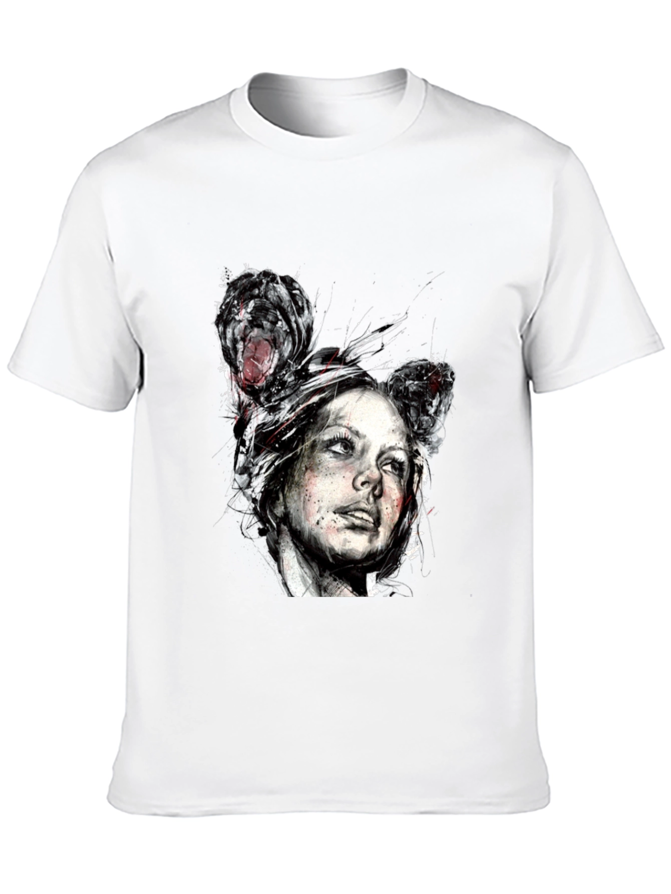 Distorted Portrait Graphic Tee