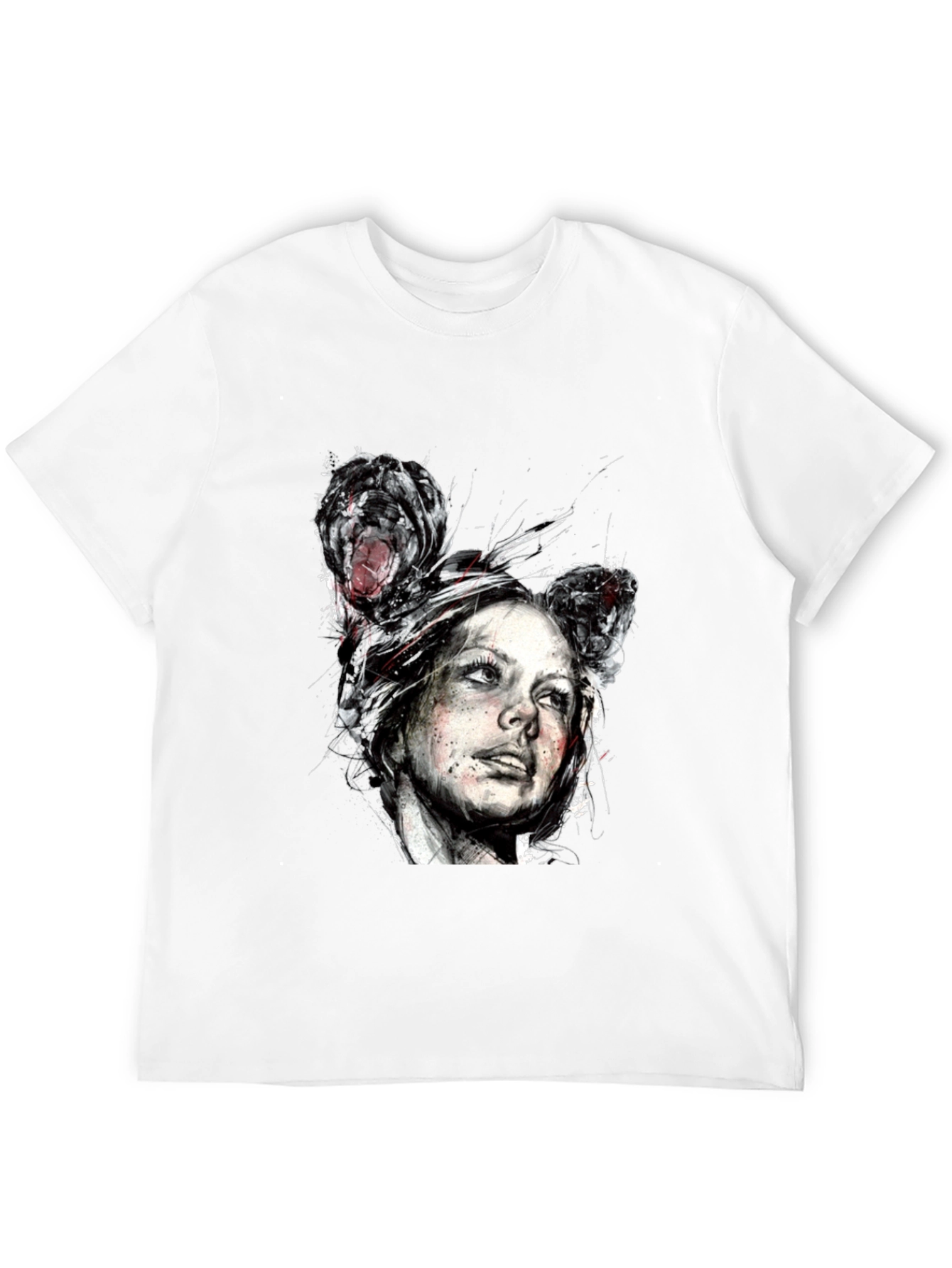Distorted Portrait Graphic Tee