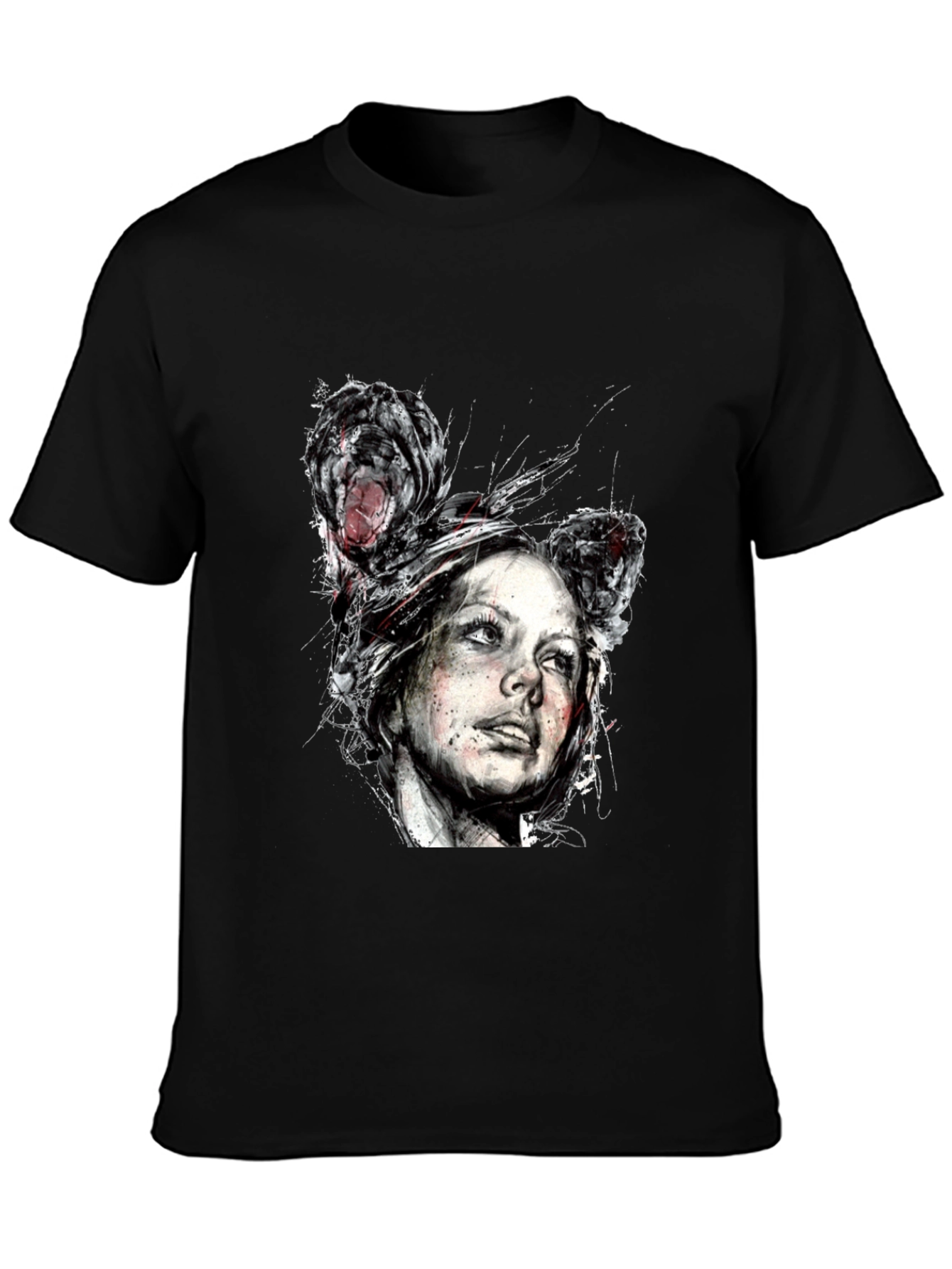 Distorted Portrait Graphic Tee