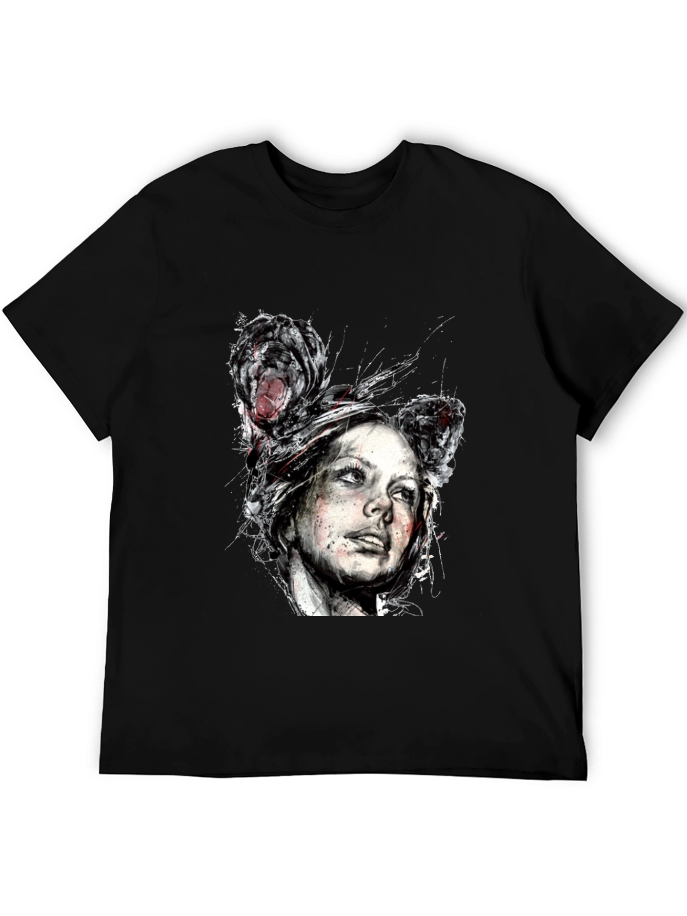 Distorted Portrait Graphic Tee