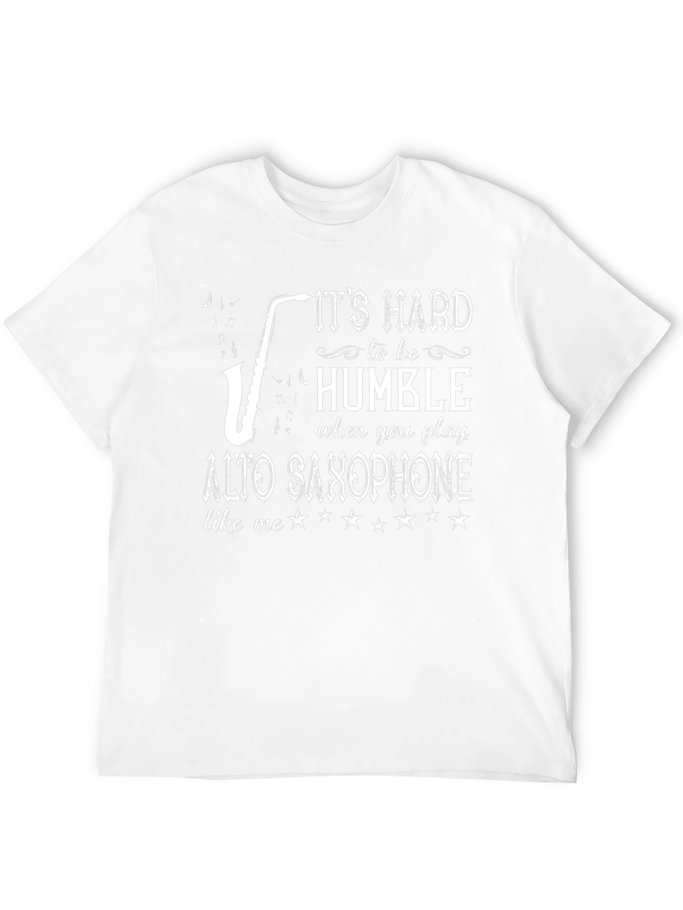 Humorous Alto Saxophone Player Black T-Shirt