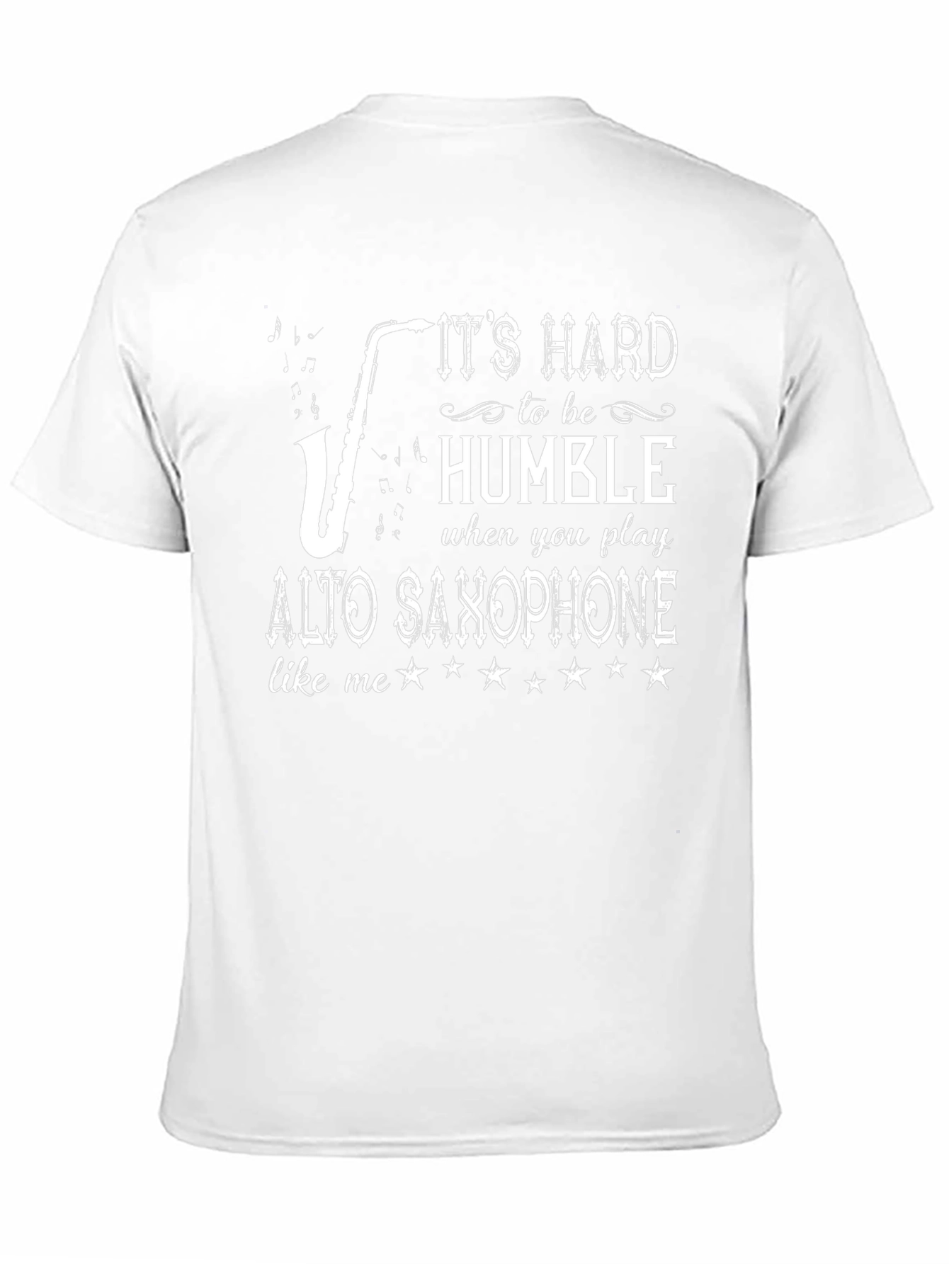 Humorous Alto Saxophone Player Black T-Shirt