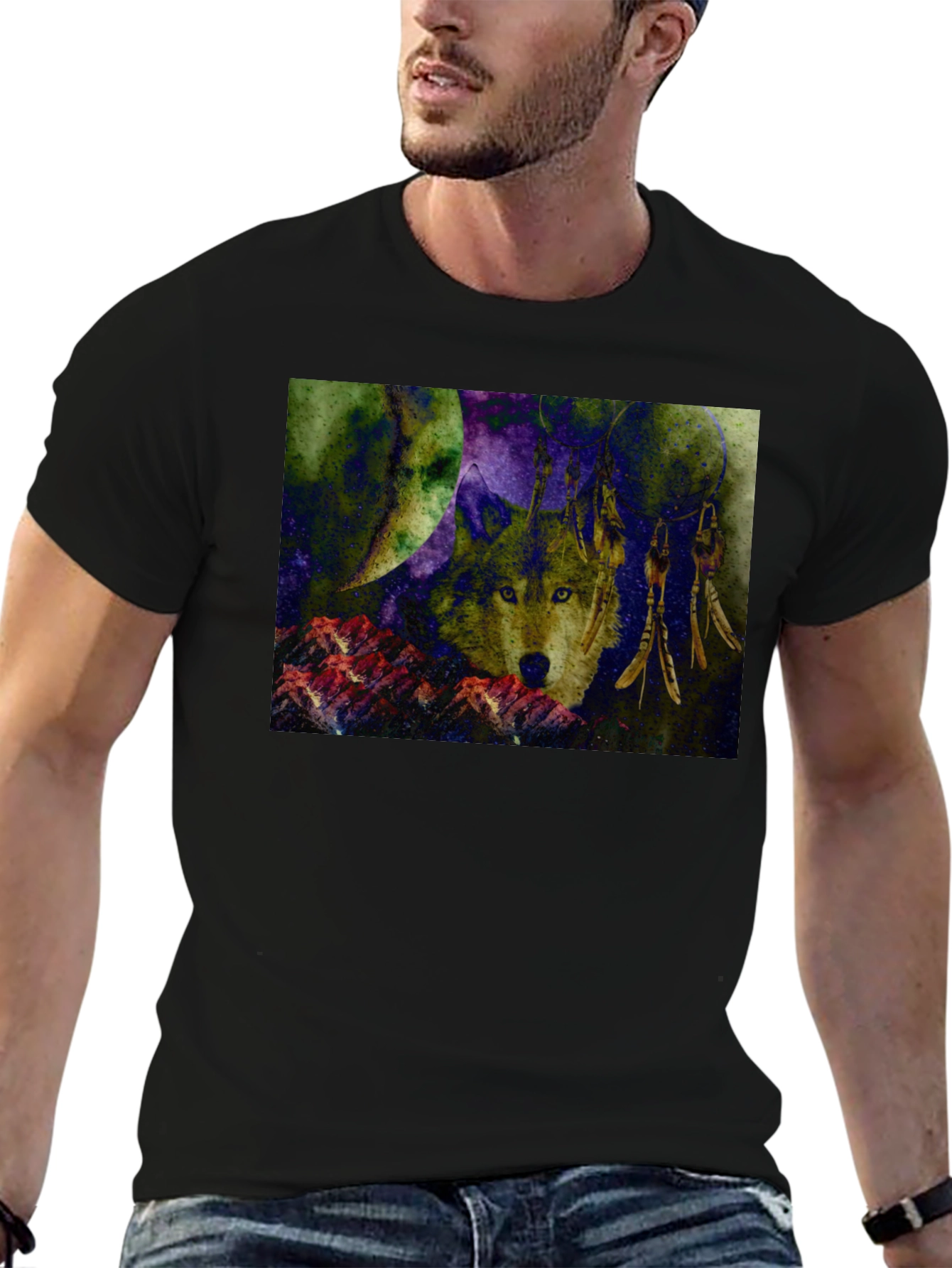 Wolf Dreamcatcher Graphic Tee